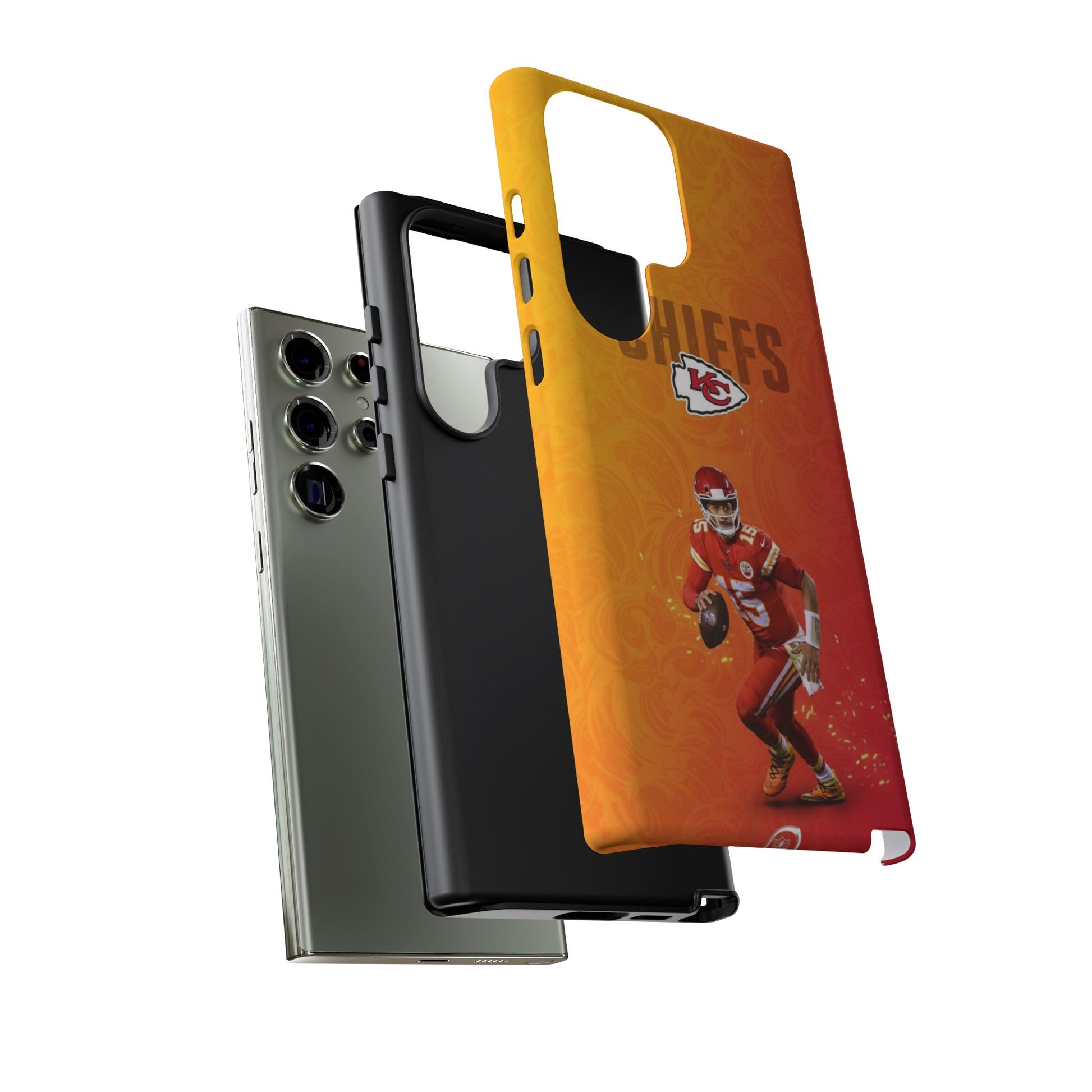 Kansas City Chiefs Patrick Mahomes Football Tough Cases for iPhones, Samsung, and Pixel