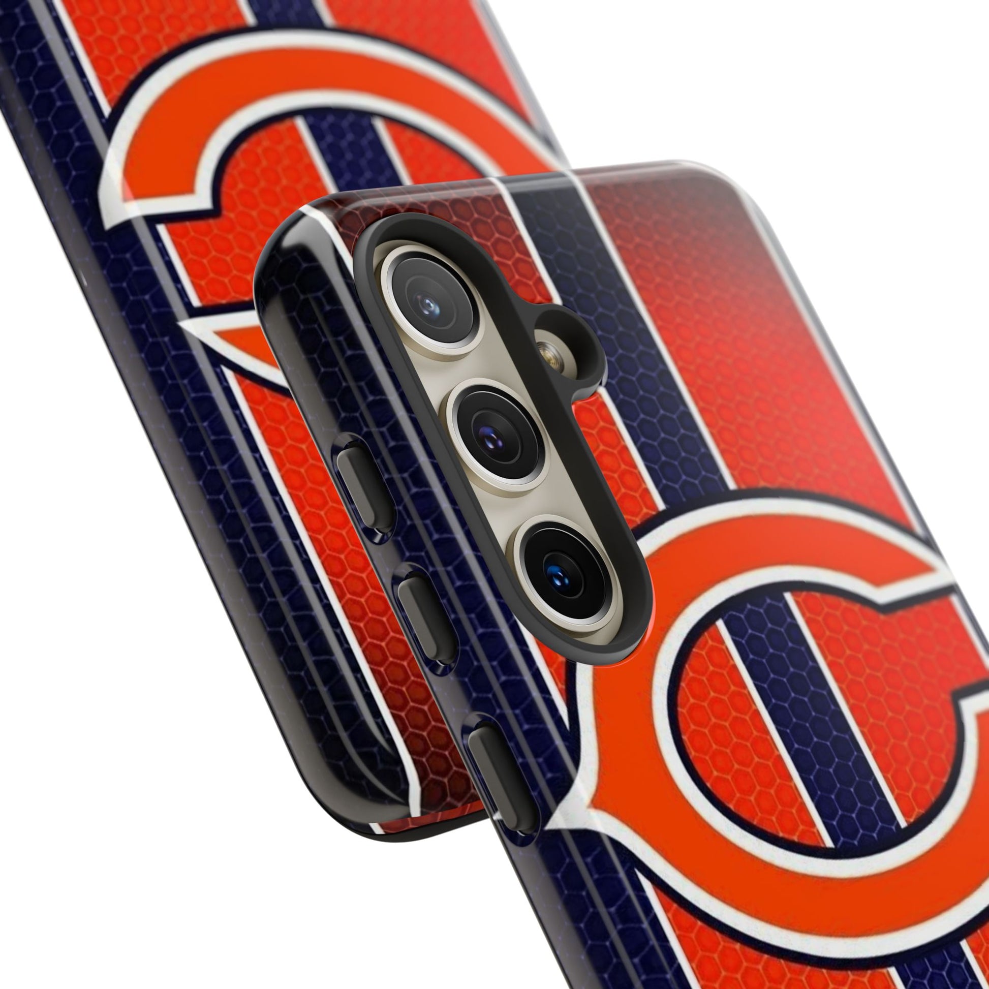 Chicago Bears Stripes Football Phone Case, Tough Cases for iPhones, Samsung, and Pixel
