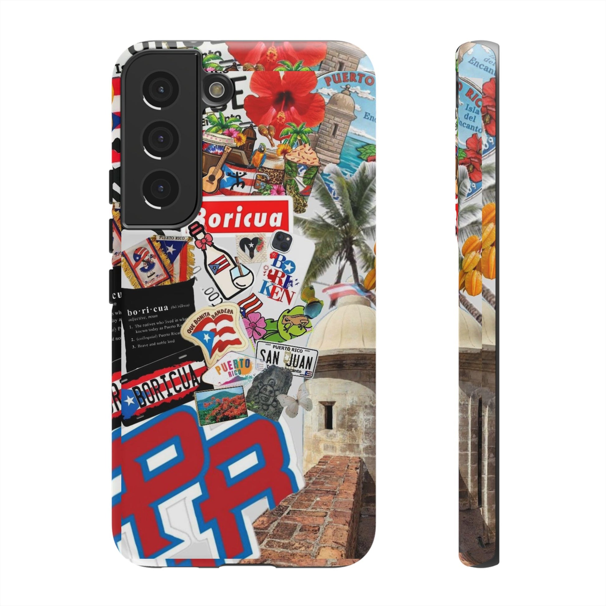 Puerto Rico Boricua Art Tough Cases for iPhones, Samsung, and Pixel