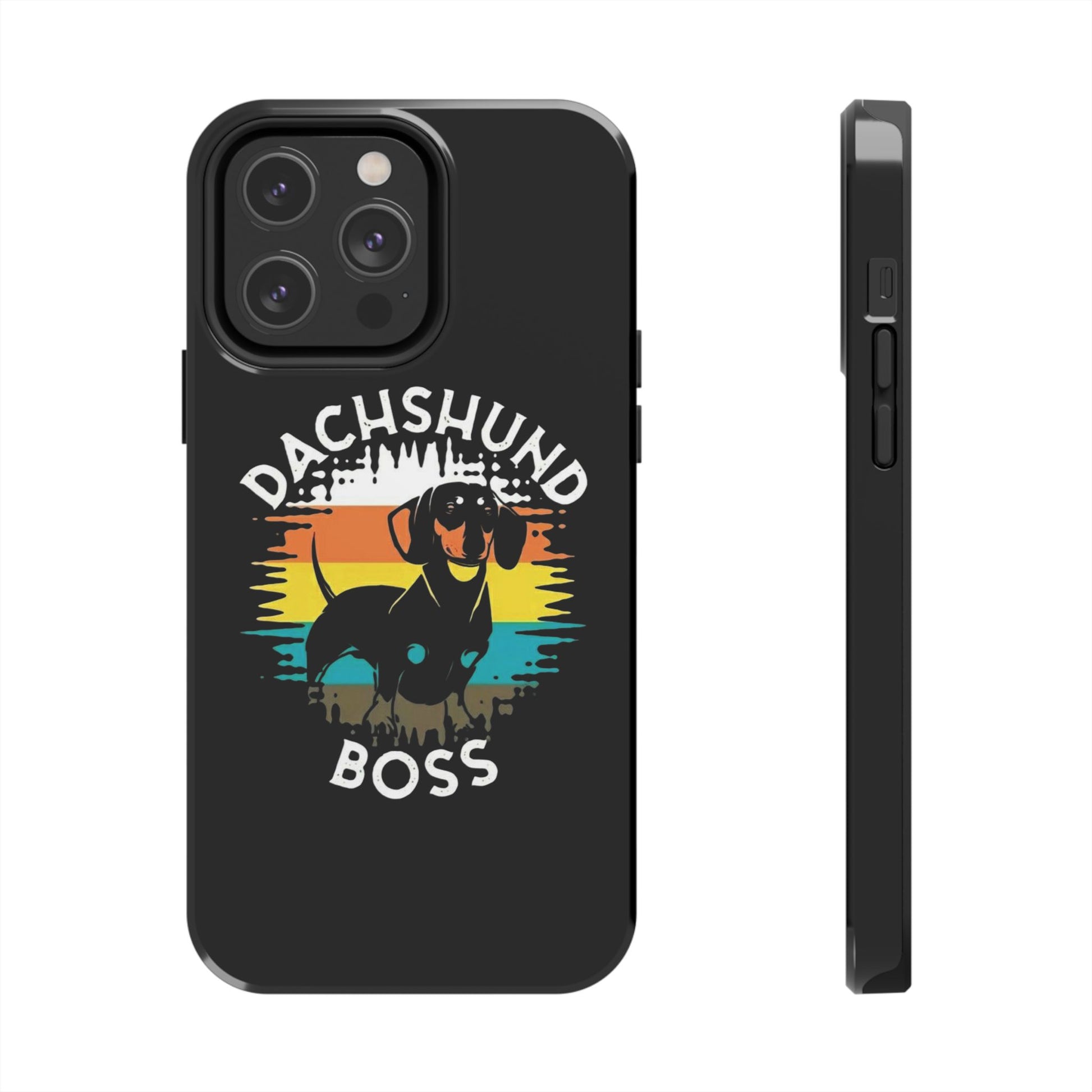 Dachshund Boss Theme Phone Cases for iPhones & Samsung Phones