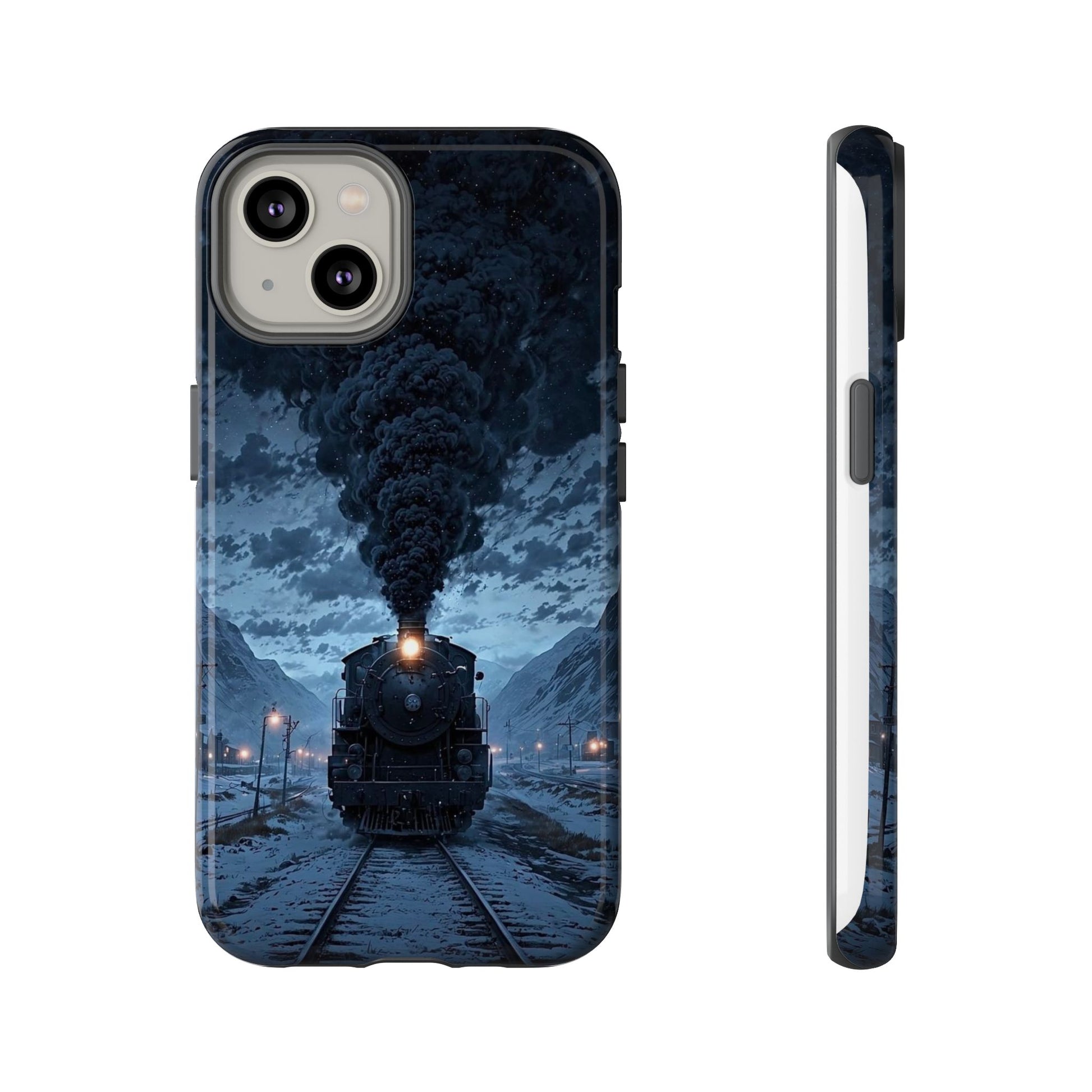 Steam Engine Train Themed Tough Cases for iPhones, Samsung, and Pixel