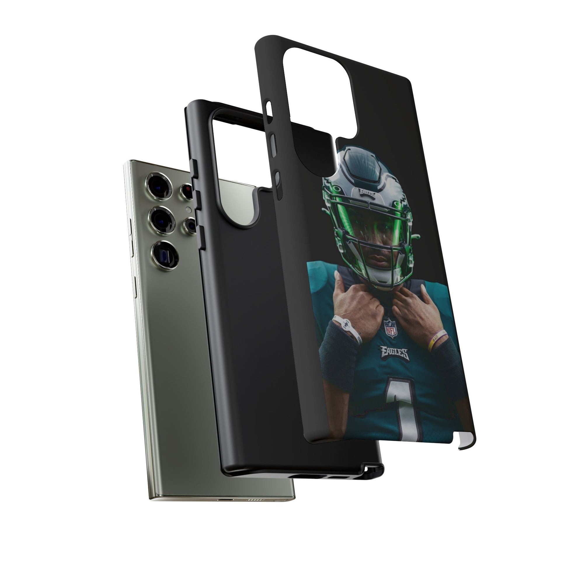 Eagles Football Jalen Hurts Tough Cases for iPhones, Samsung, and Pixel