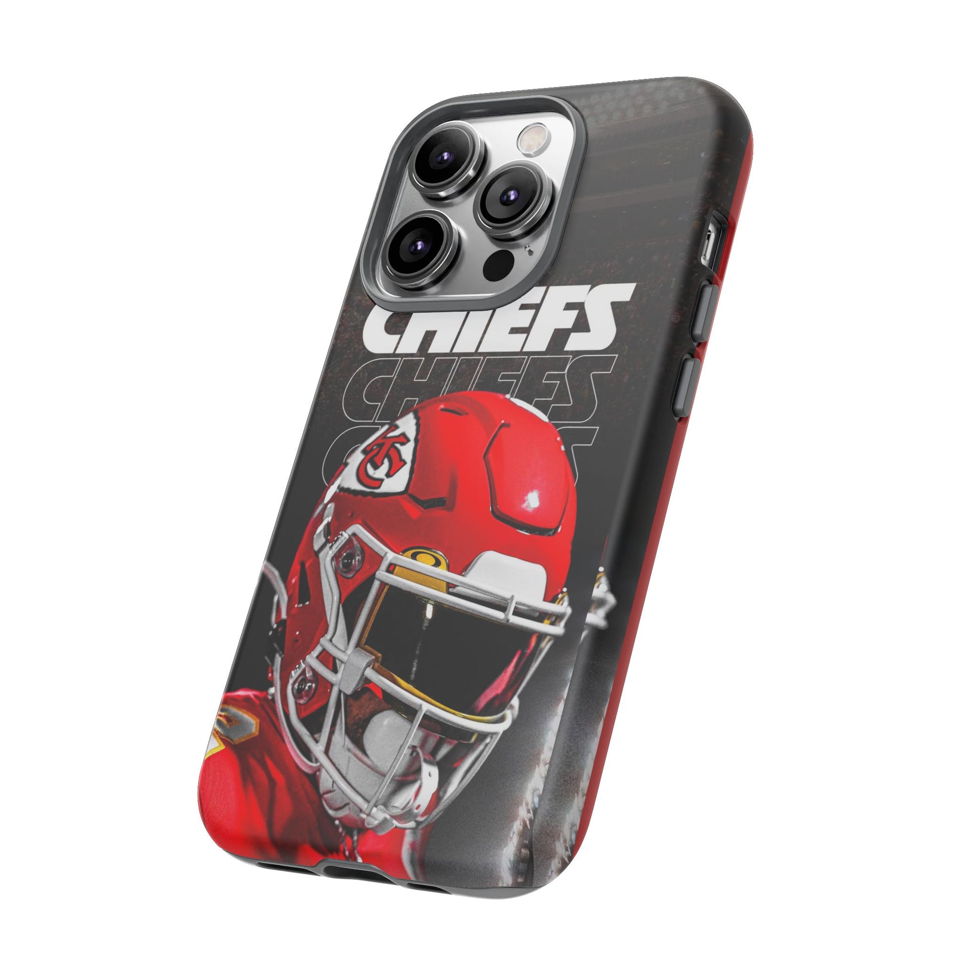 Kansas City Chiefs Football Helmet Logo Tough Cases for iPhones, Samsung, and Pixel