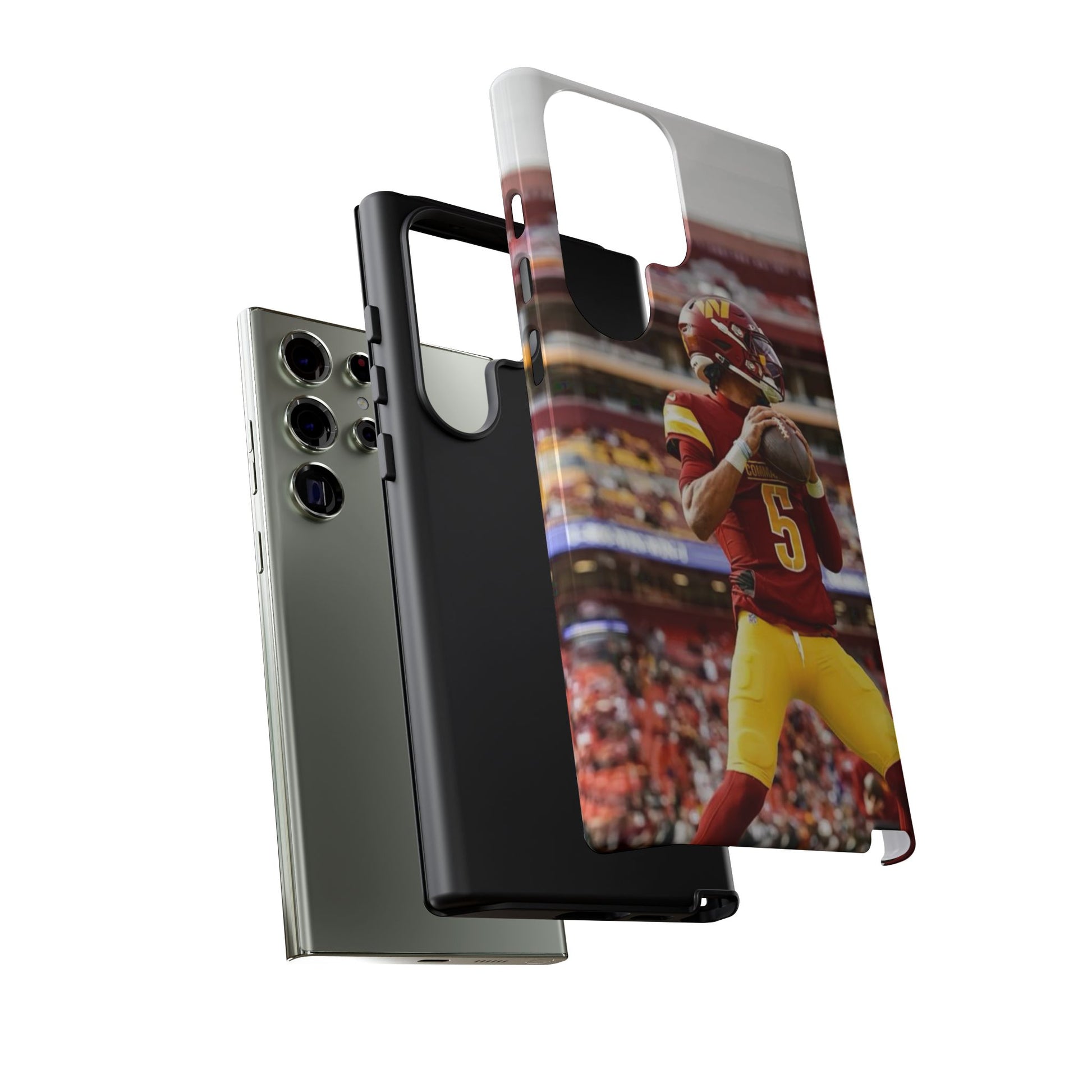 Jayden Daniels Washington Football Tough Cases for iPhones, Samsung, and Pixel