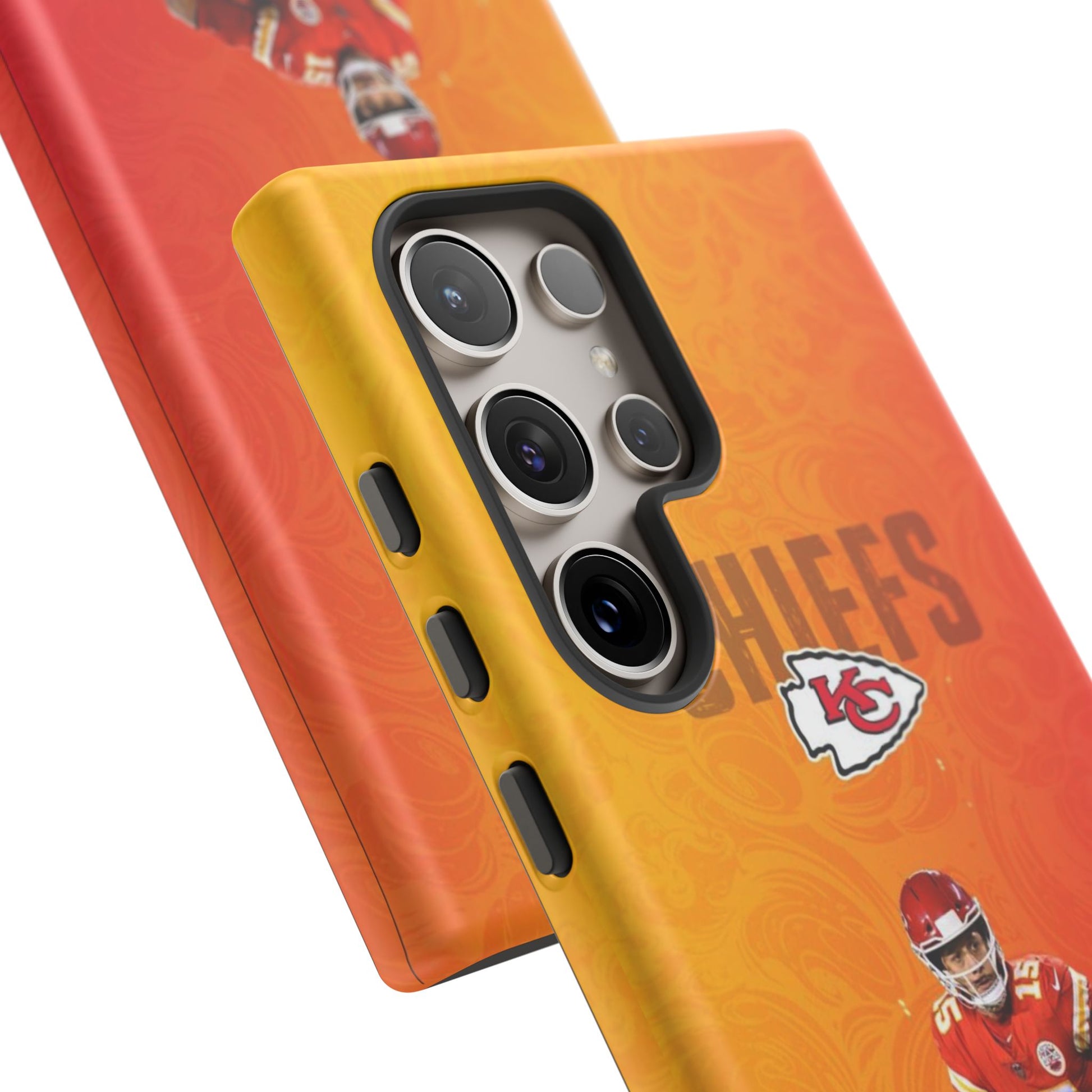 Kansas City Chiefs Patrick Mahomes Football Tough Cases for iPhones, Samsung, and Pixel