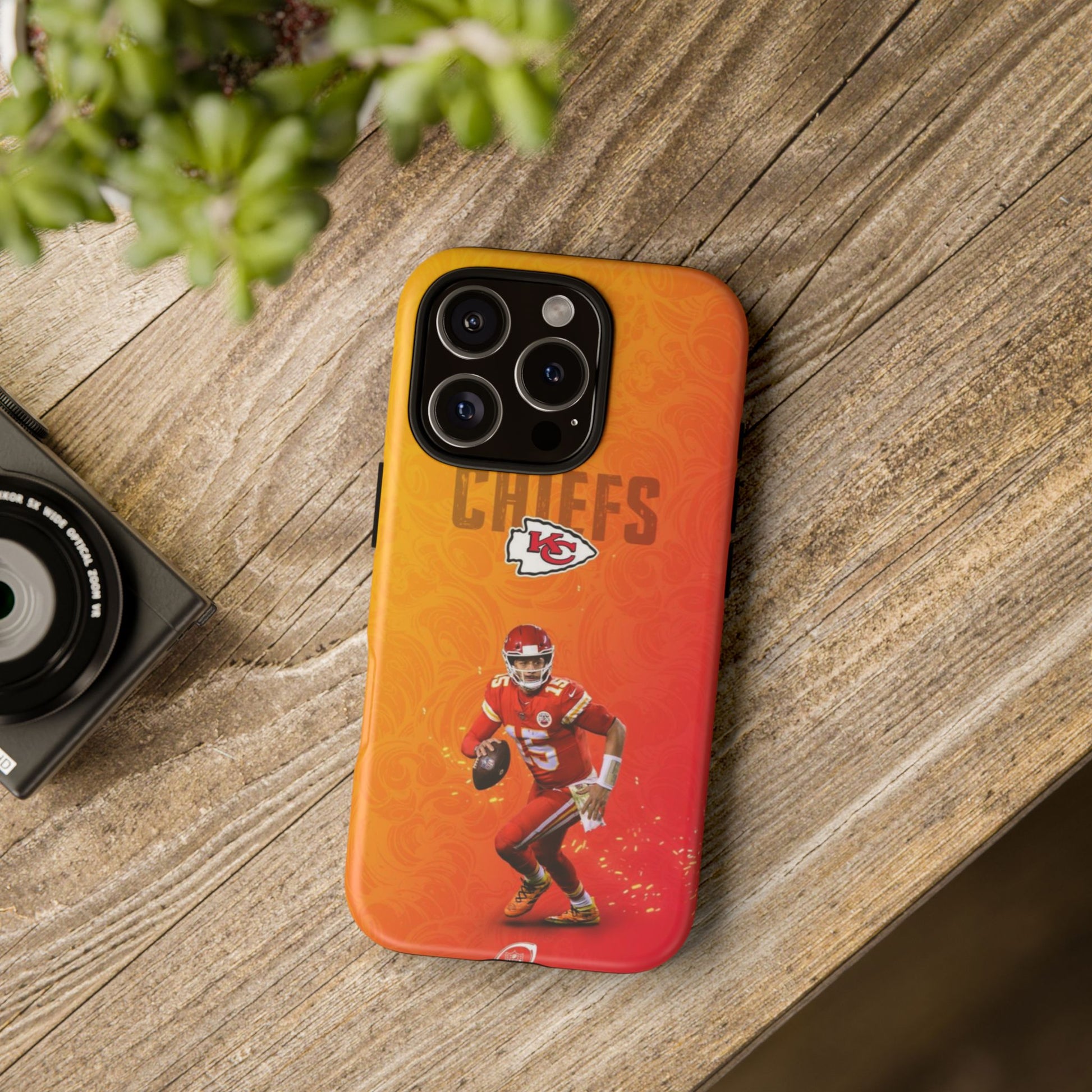 Kansas City Chiefs Patrick Mahomes Football Tough Cases for iPhones, Samsung, and Pixel