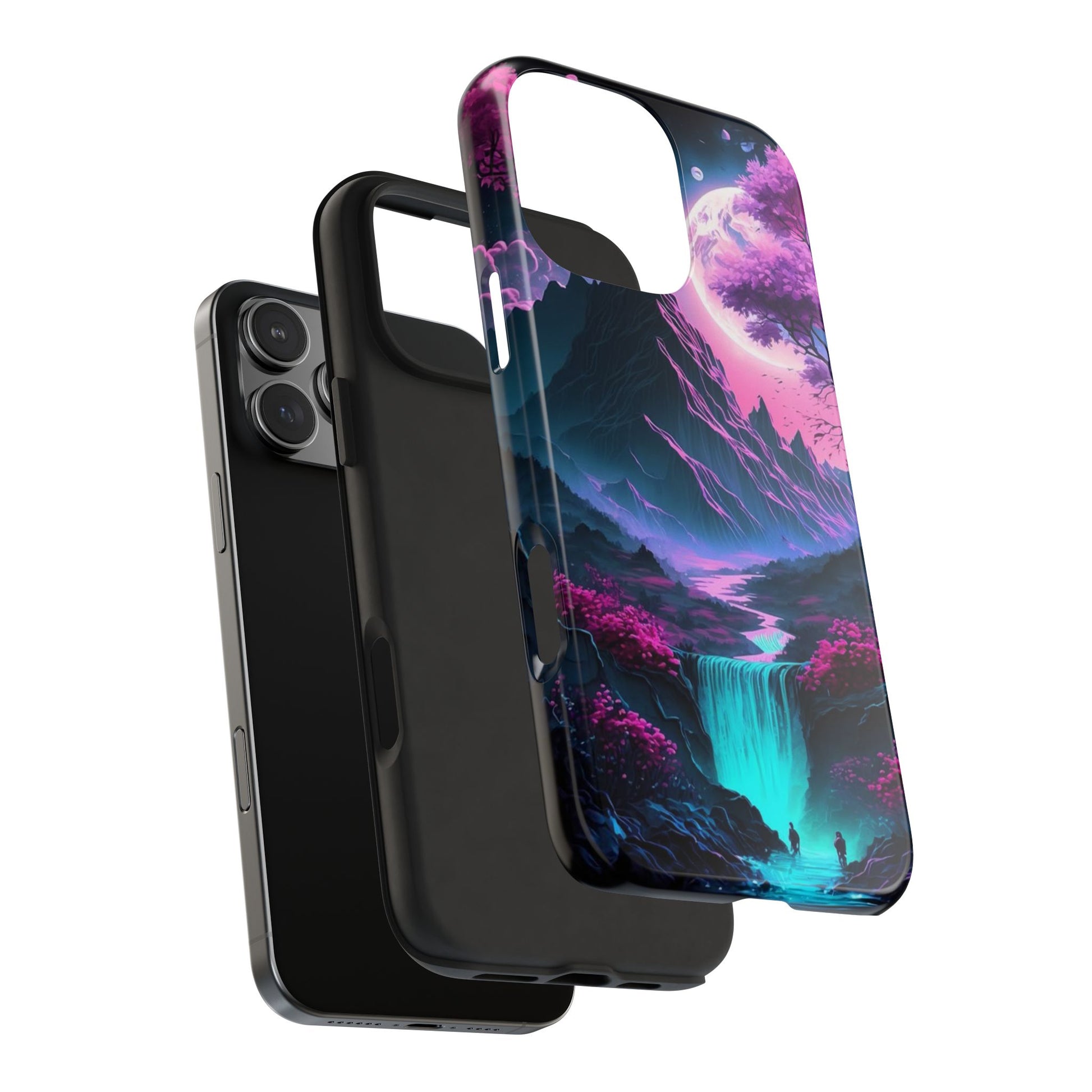 Cherry Blossoms in Japan Themed Tough Phone Cases for Iphones & Samsung Phones