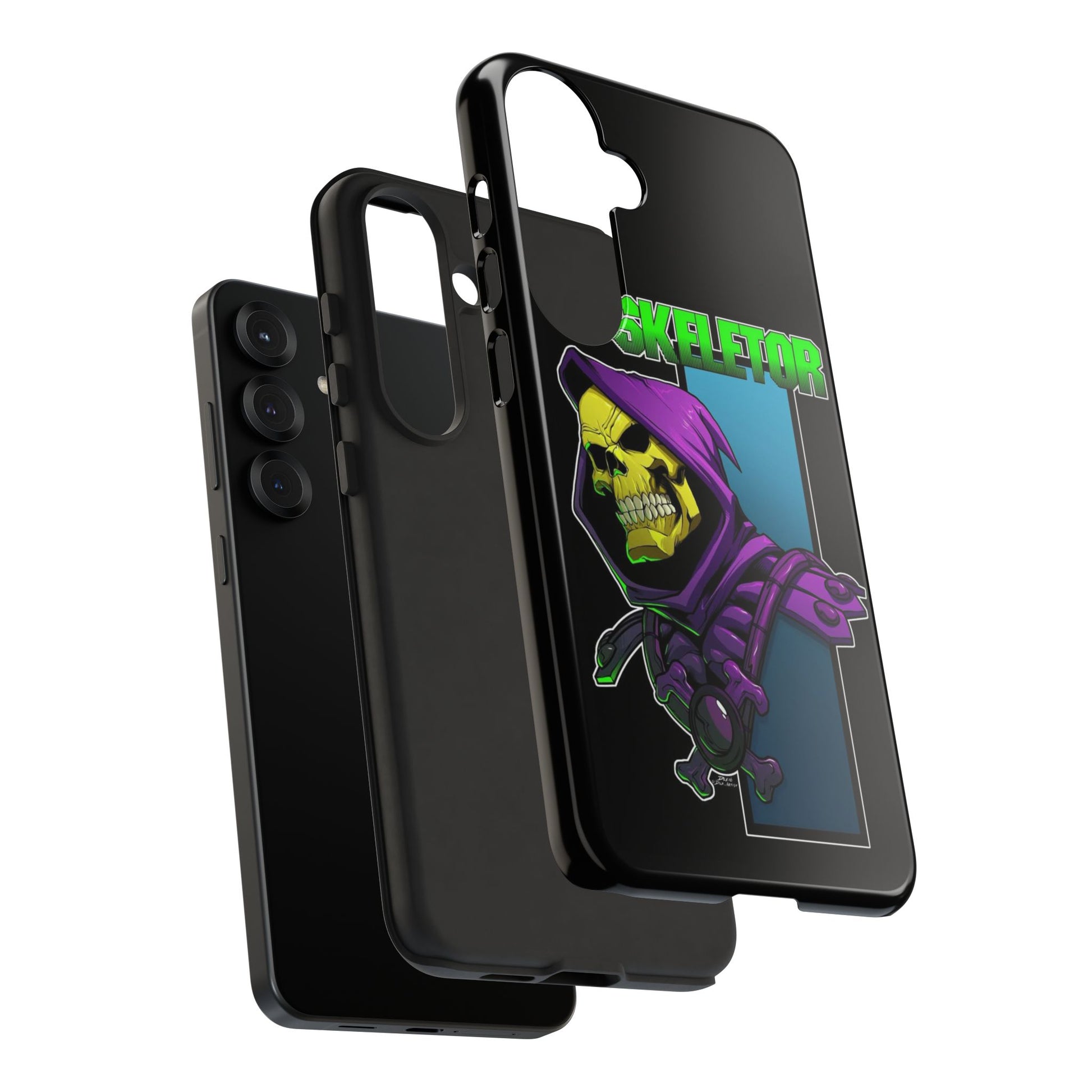 Skeletor Tough Cases for iPhones, Samsung, and Pixel
