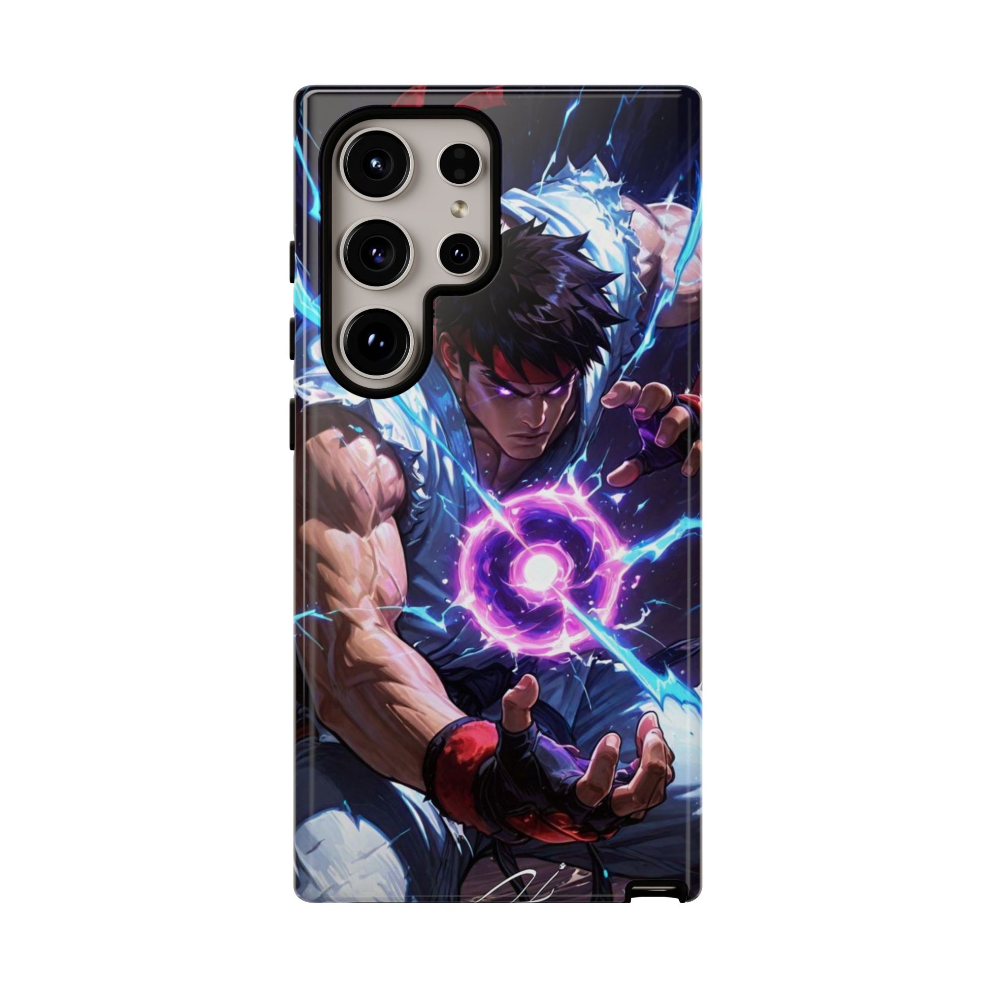 Street Fighter Ryu Gamer Art Tough Cases for iPhones, Samsung, and Pixel