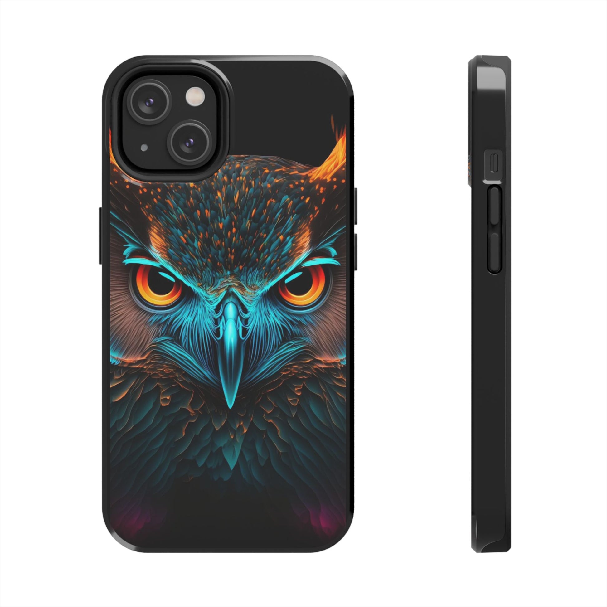 Neon Owl Theme Phone Cases for iPhones & Samsung Phones