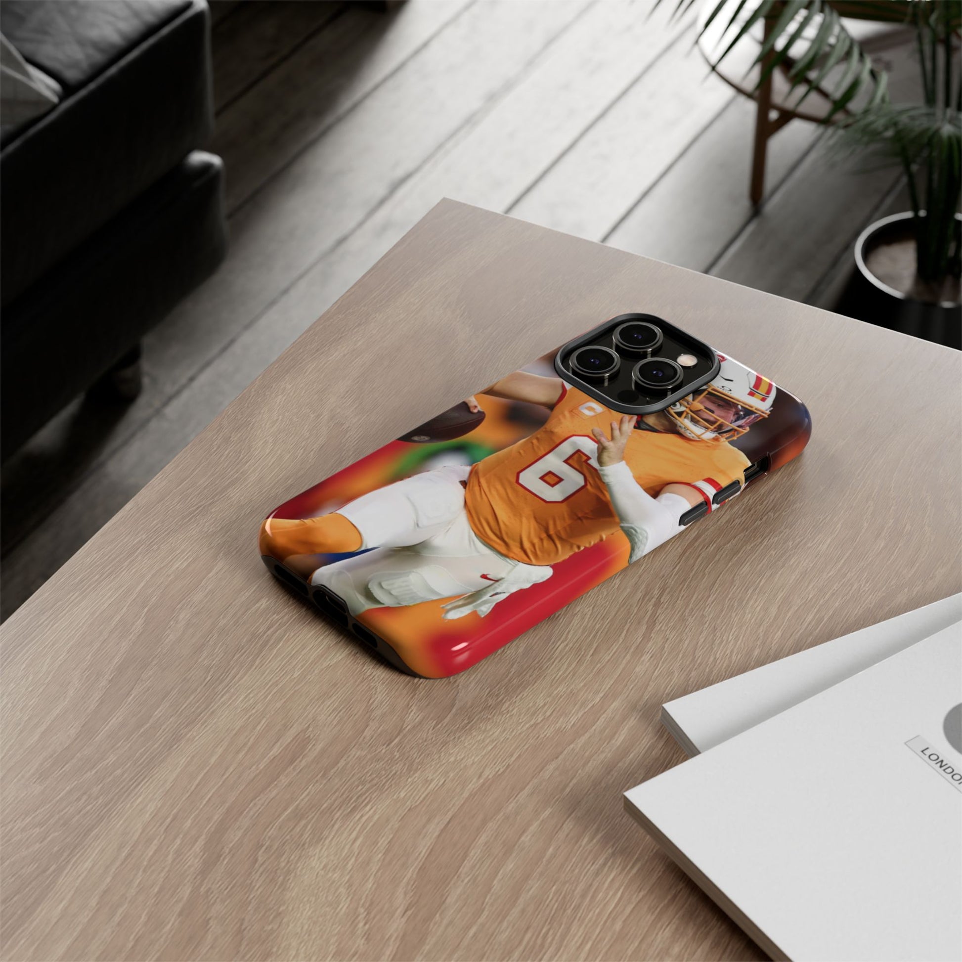 Tampa Bay Buccaneers Baker Mayfield Football Tough Cases for iPhones, Samsung, and Pixel