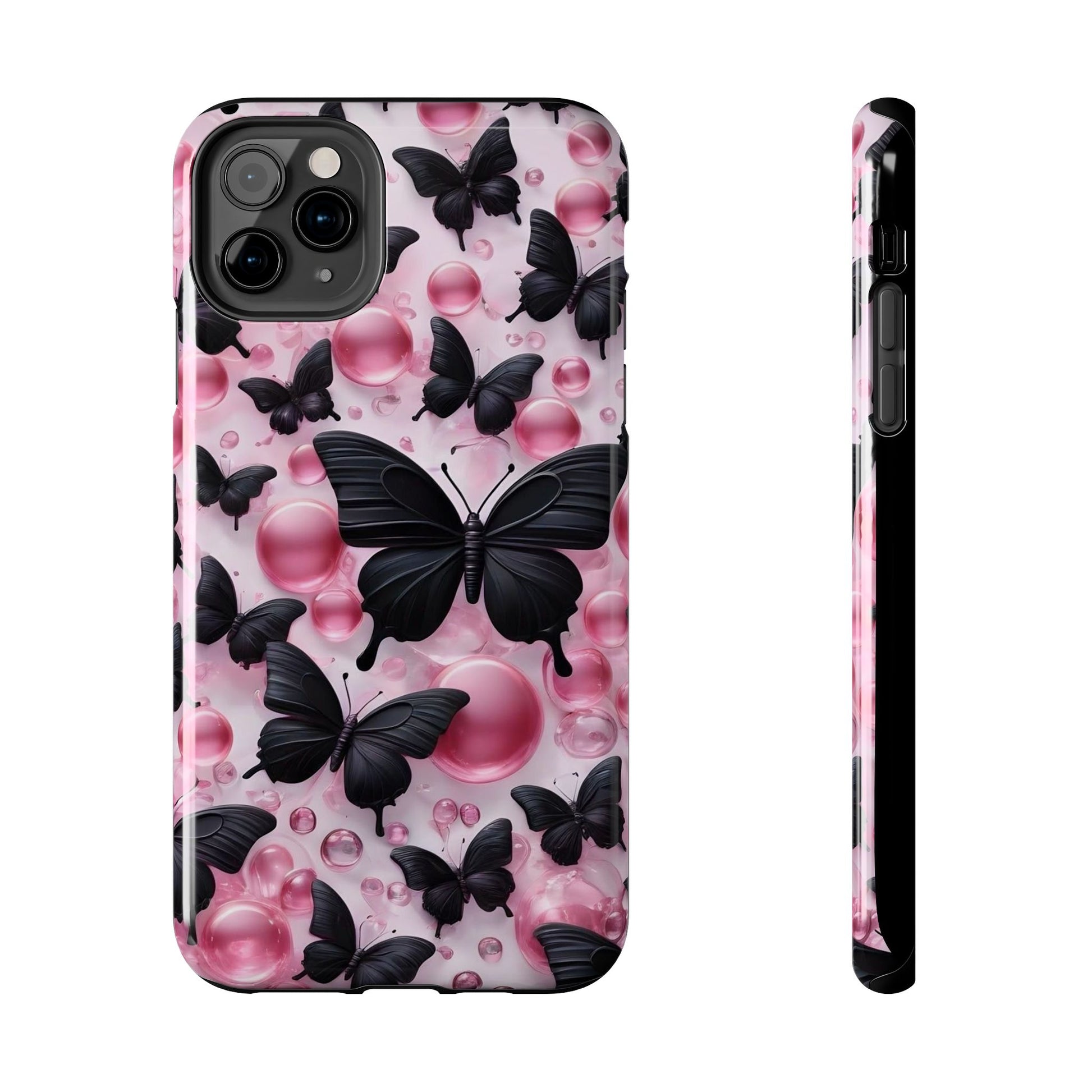 Pearls and Butterflies Theme Phone Cases for iPhones & Samsung Phones
