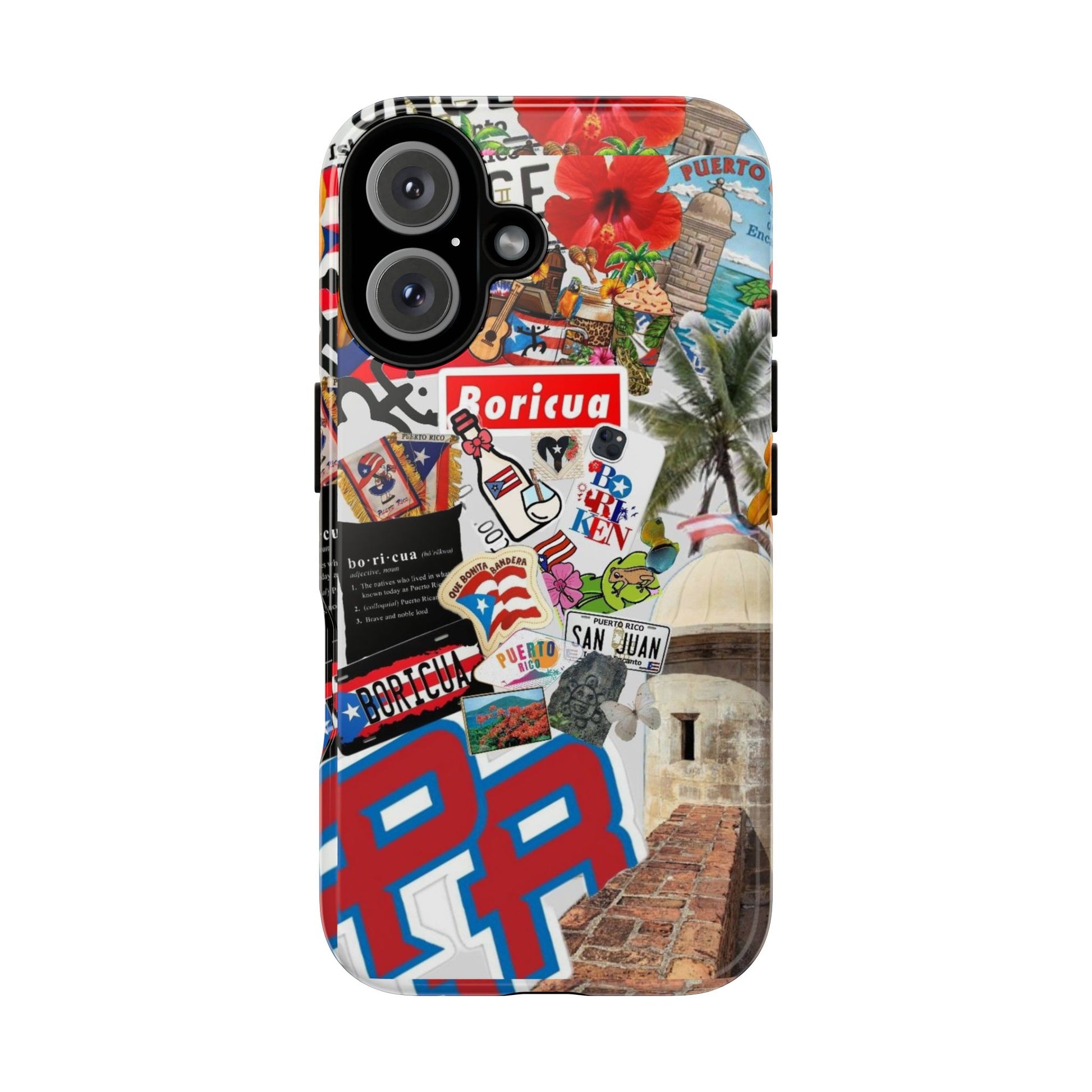 Puerto Rico Boricua Art Tough Cases for iPhones, Samsung, and Pixel