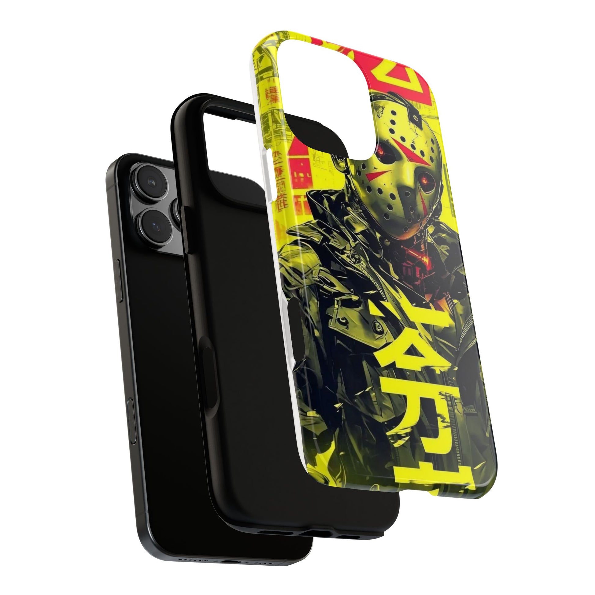 Cyberpunk X Jason Voorhees Tough Cases for iPhones, Samsung, and Pixel
