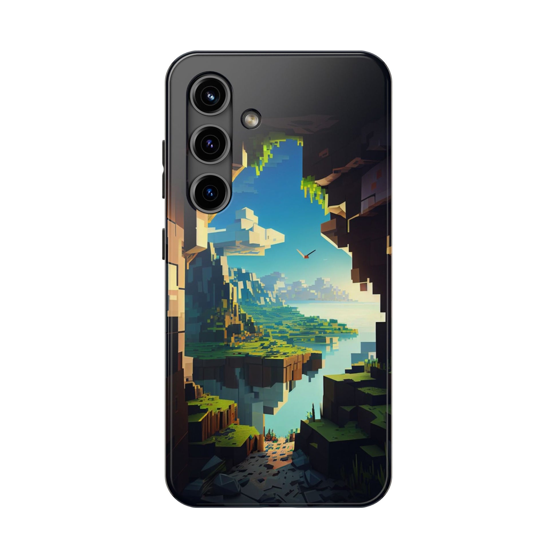 World of Minecraft Tough Phone Cases for Iphones & Samsung Phones Durable