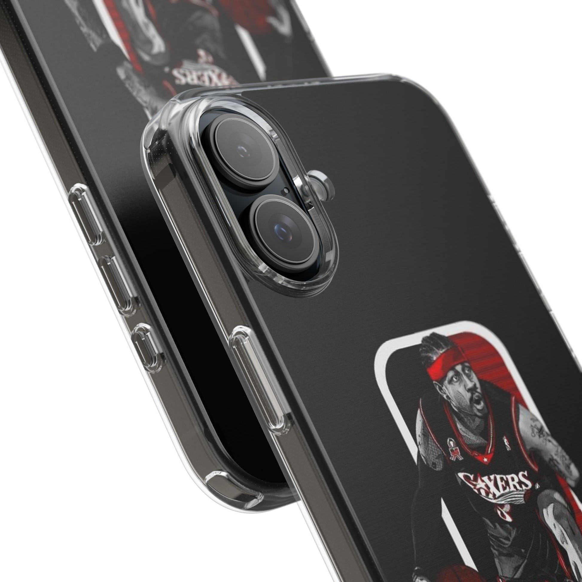 Iverson Ballin' themed Basketball Inspired design Clear Phone Cases