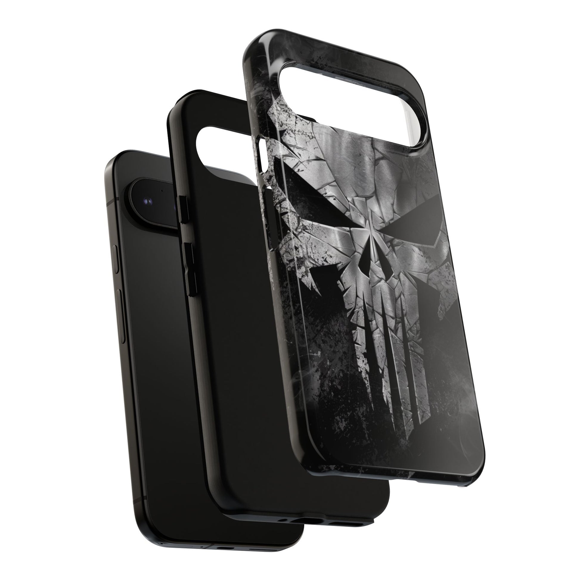 The Punisher Logo Art Tough Cases for iPhones, Samsung, and Pixel