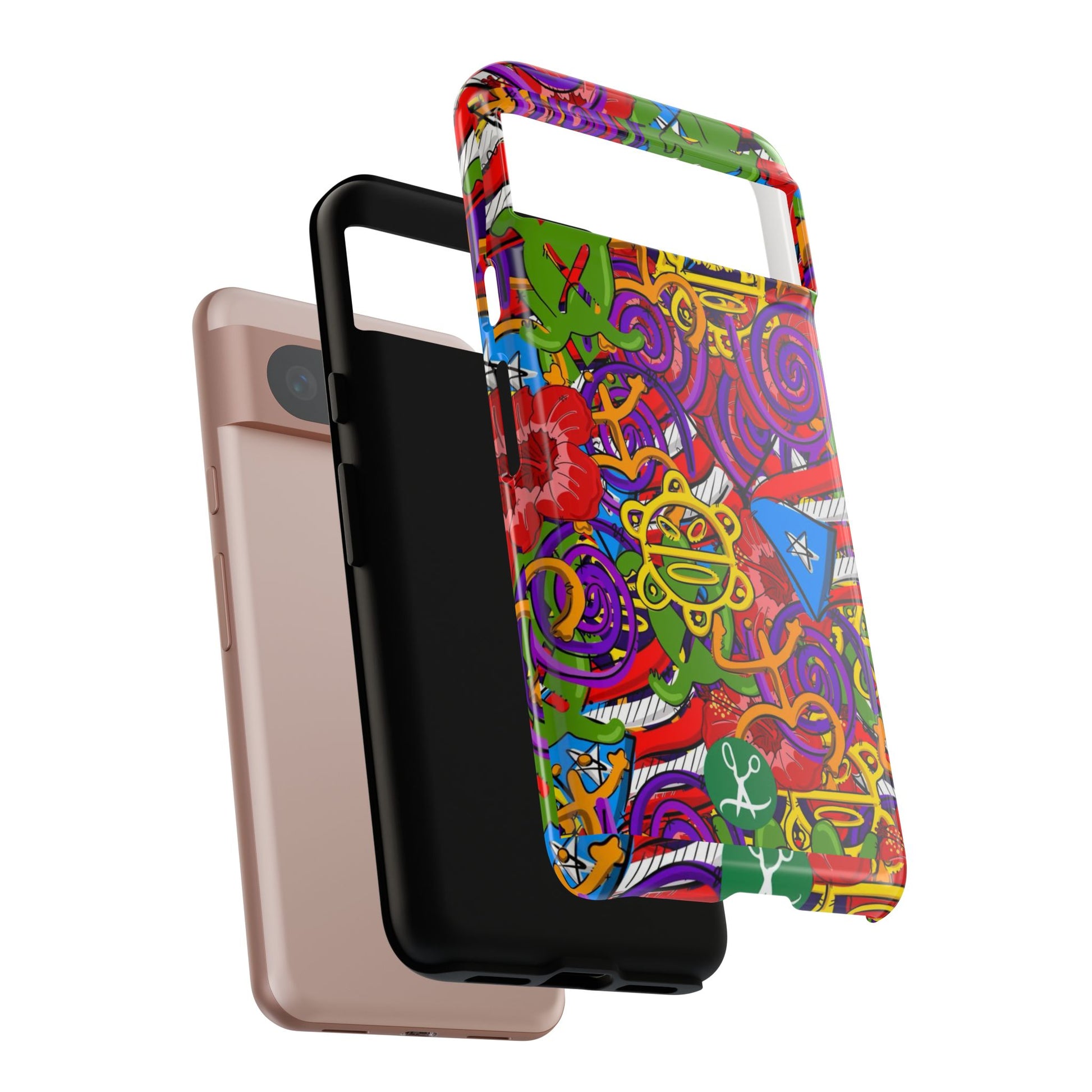 Puerto Rico Taino Tribal Art Tough Cases for iPhones, Samsung, and Pixel
