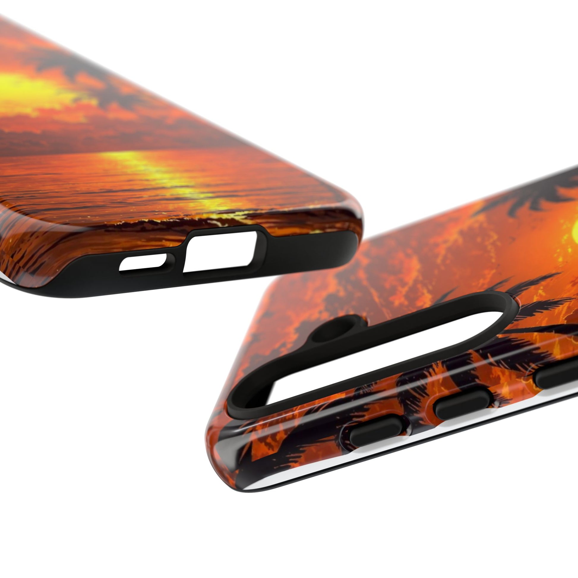 Beautiful Beach Sunset Tough Cases for iPhones, Samsung, and Pixel