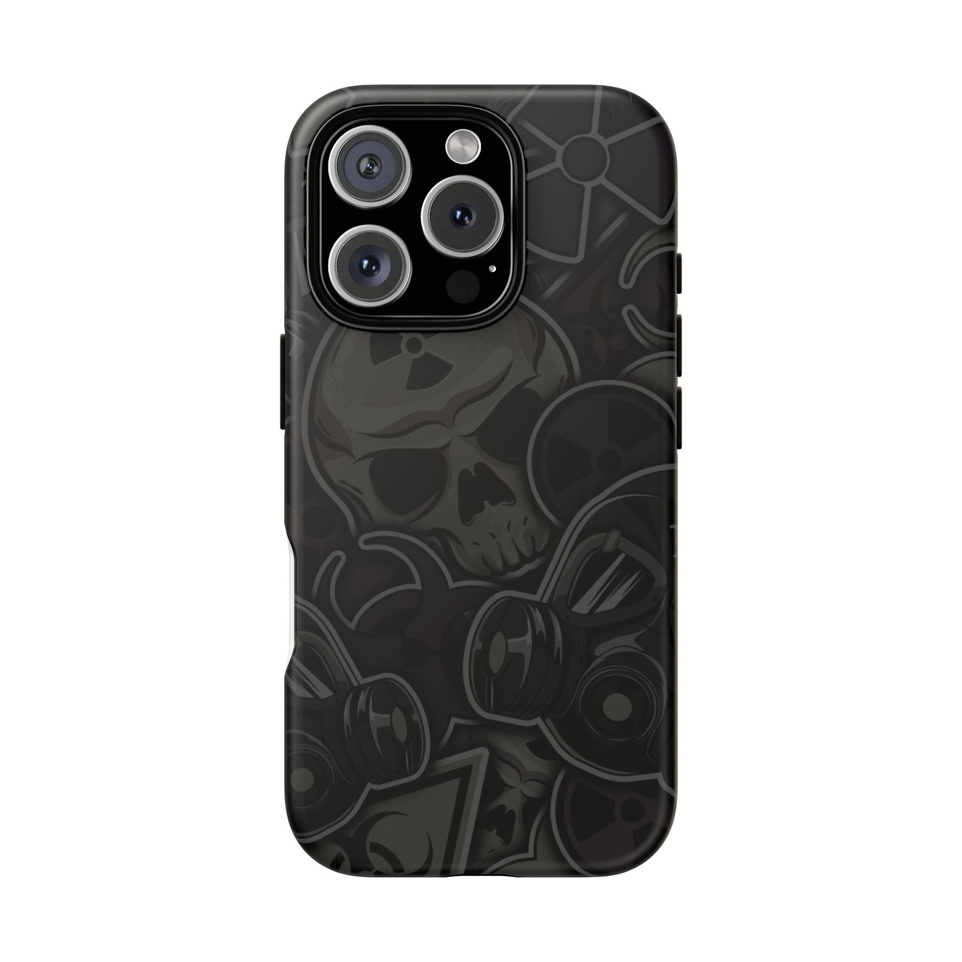 Tough Cases Phone Case, Edgy Skull Design Phone Cover, Gothic Cell Phone Shell
