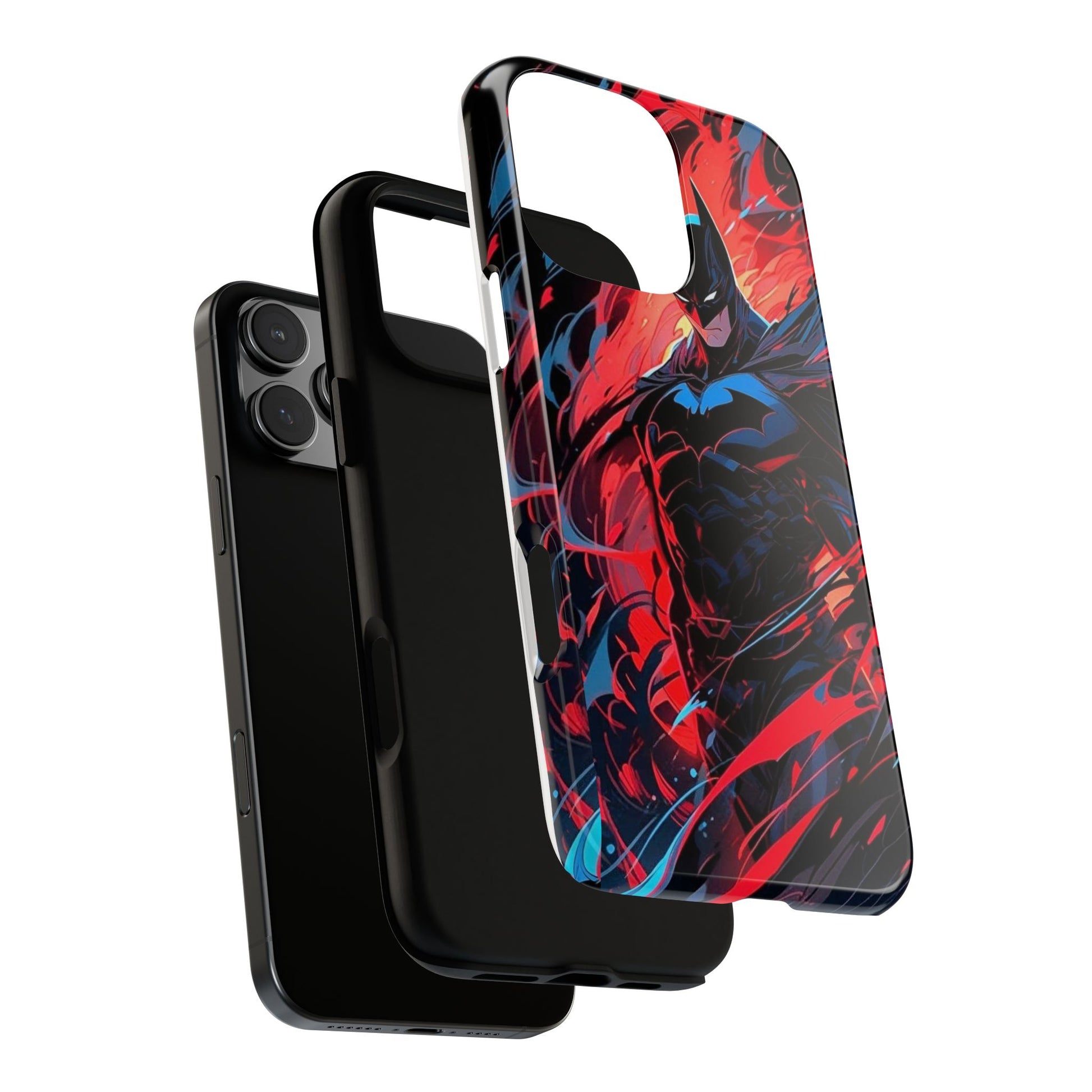 The Dark Knight Batman Art Tough Cases for iPhones, Samsung, and Pixel