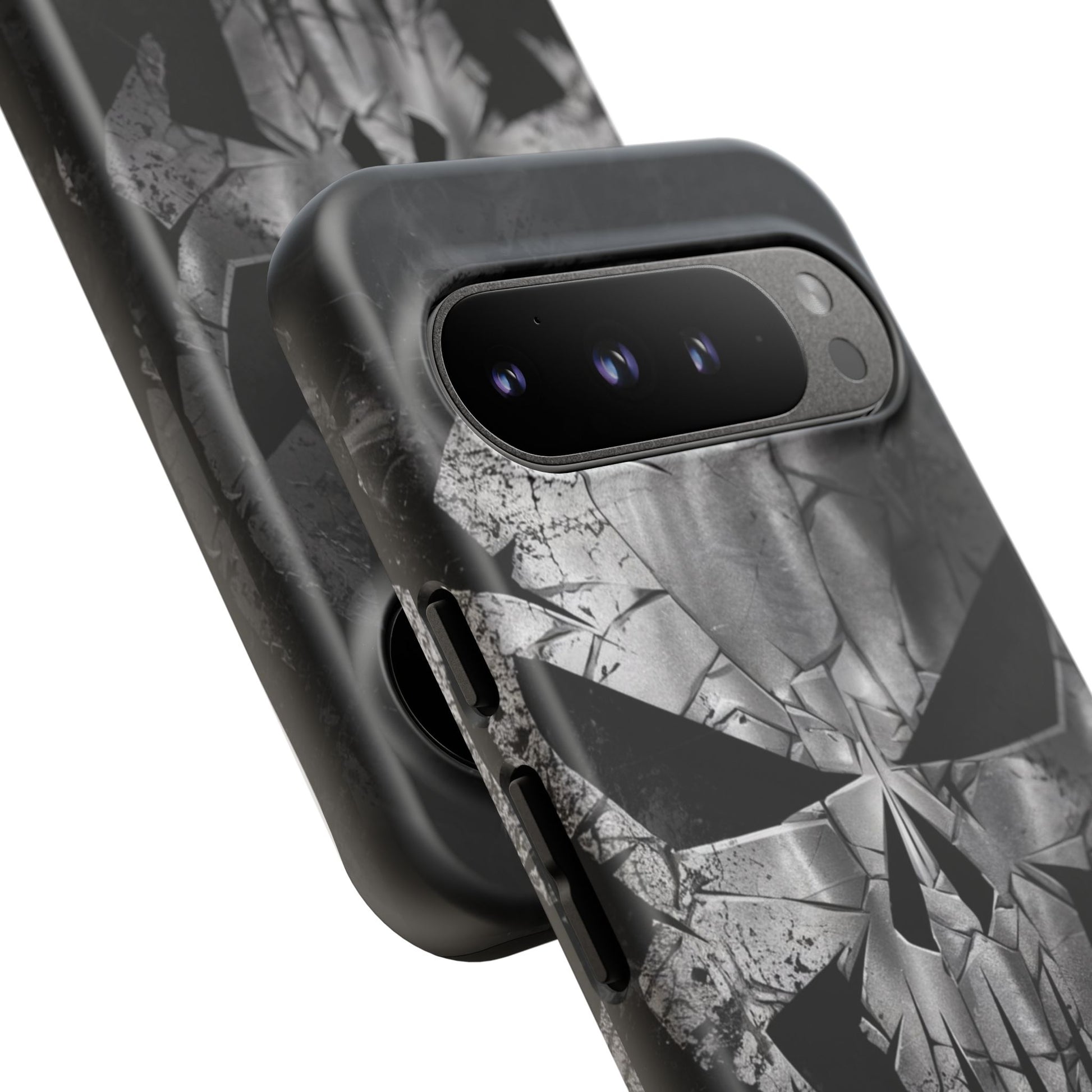 The Punisher Logo Art Tough Cases for iPhones, Samsung, and Pixel