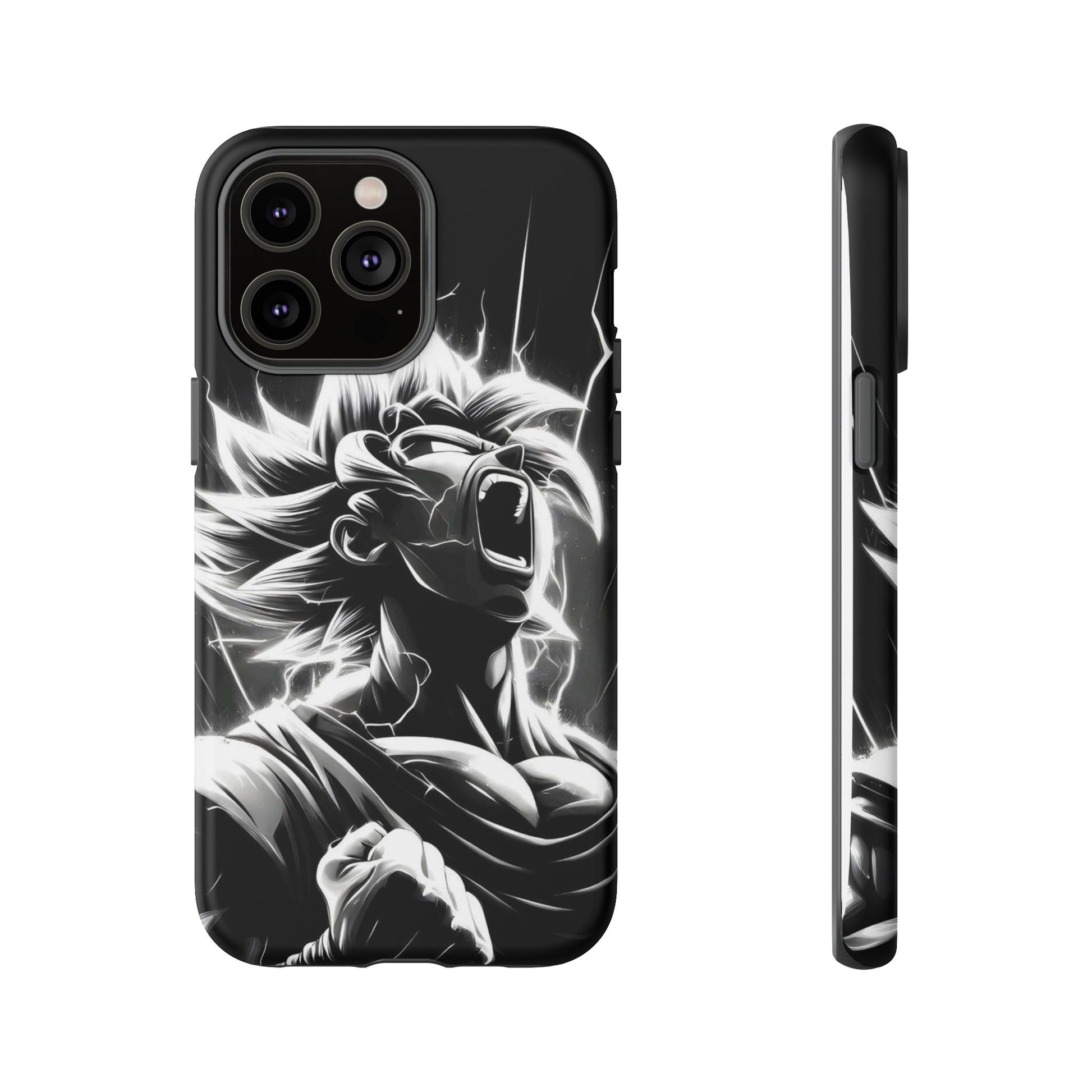 Anime Saiyan Rage Dragon ball Z Tough Cases for iPhones, Samsung, and Pixel