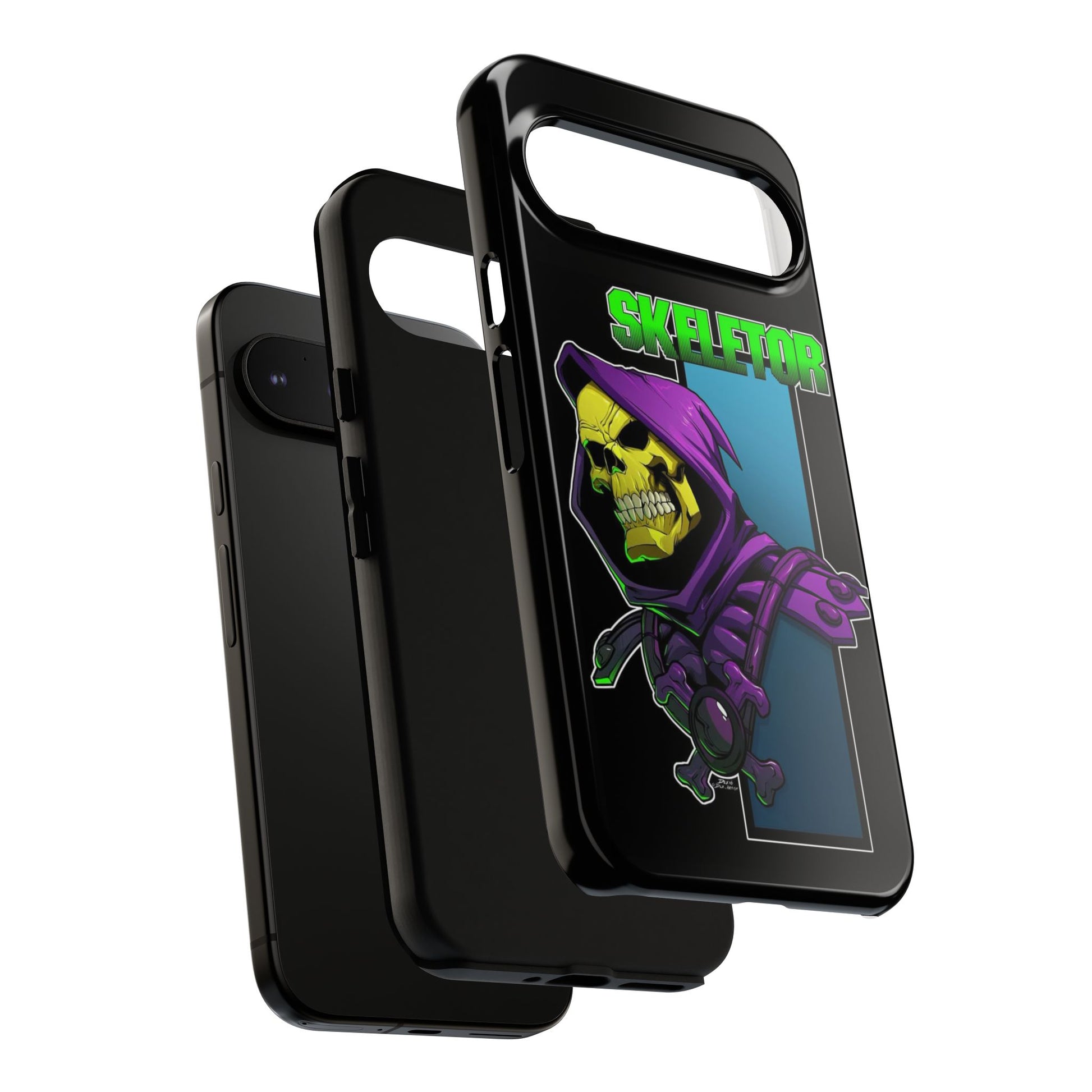 Skeletor Tough Cases for iPhones, Samsung, and Pixel