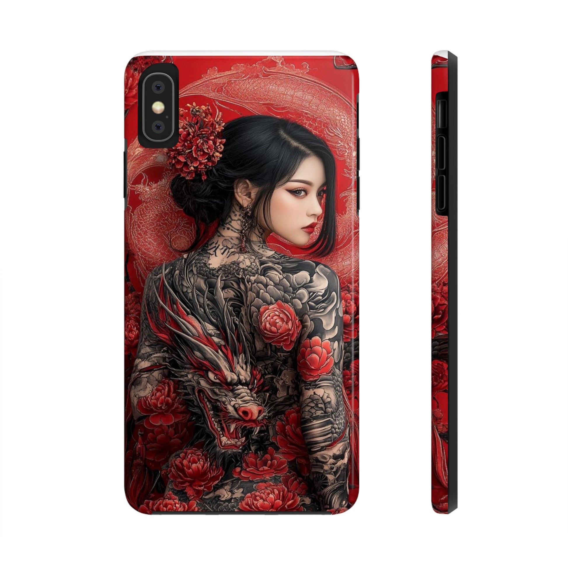 Japanese Geisha Tattooed Girl Phone Cases for Iphones & Samsung Durable