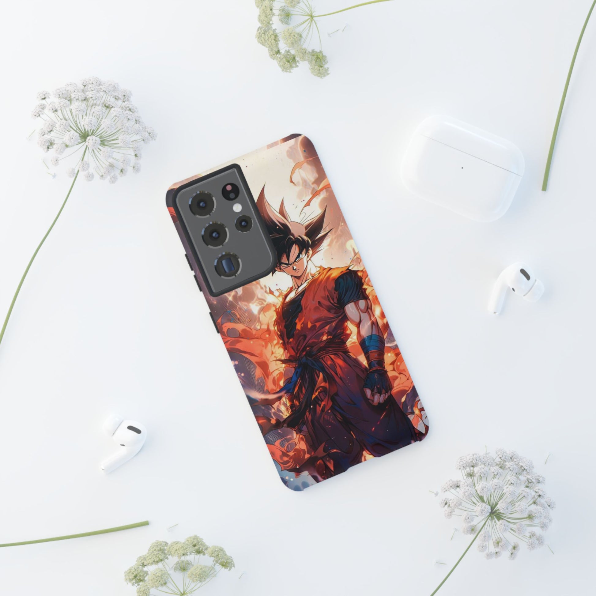 Anime Manga Dragon Ball Z Goku Tough Cases for iPhones, Samsung, and Pixel