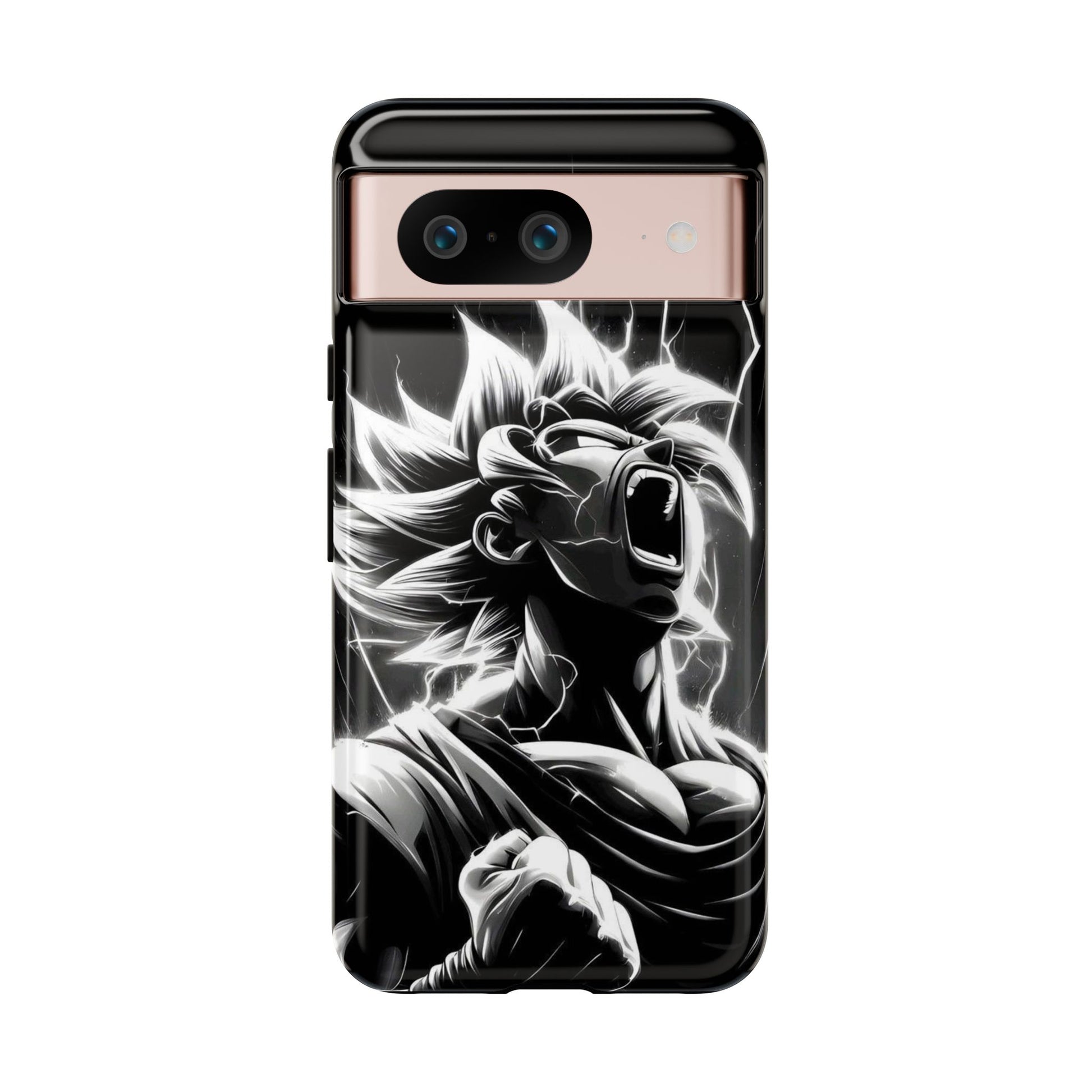 Anime Saiyan Rage Dragon ball Z Tough Cases for iPhones, Samsung, and Pixel