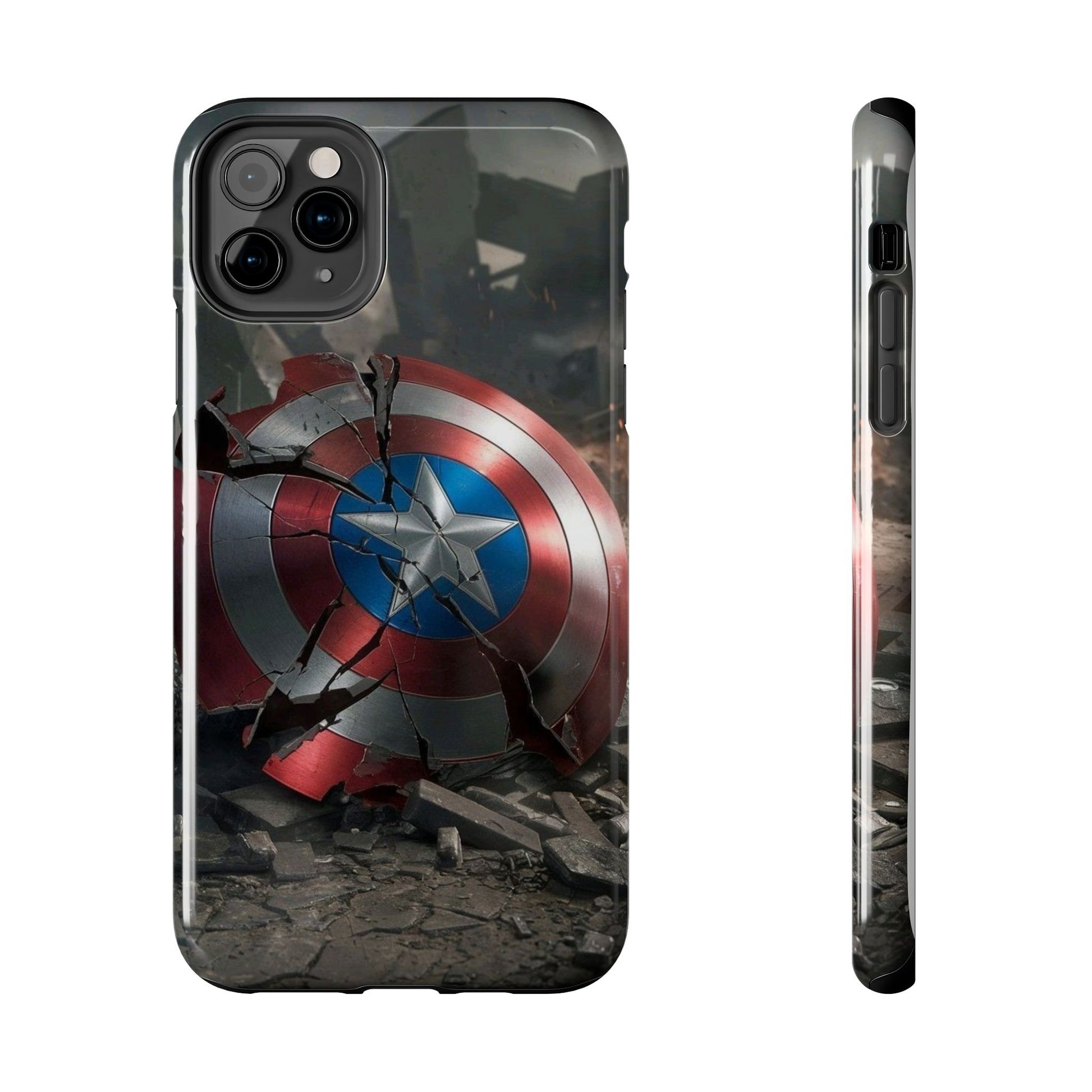 Capt. America Shield Tough Phone Cases for Iphones & Samsung Phones Durable