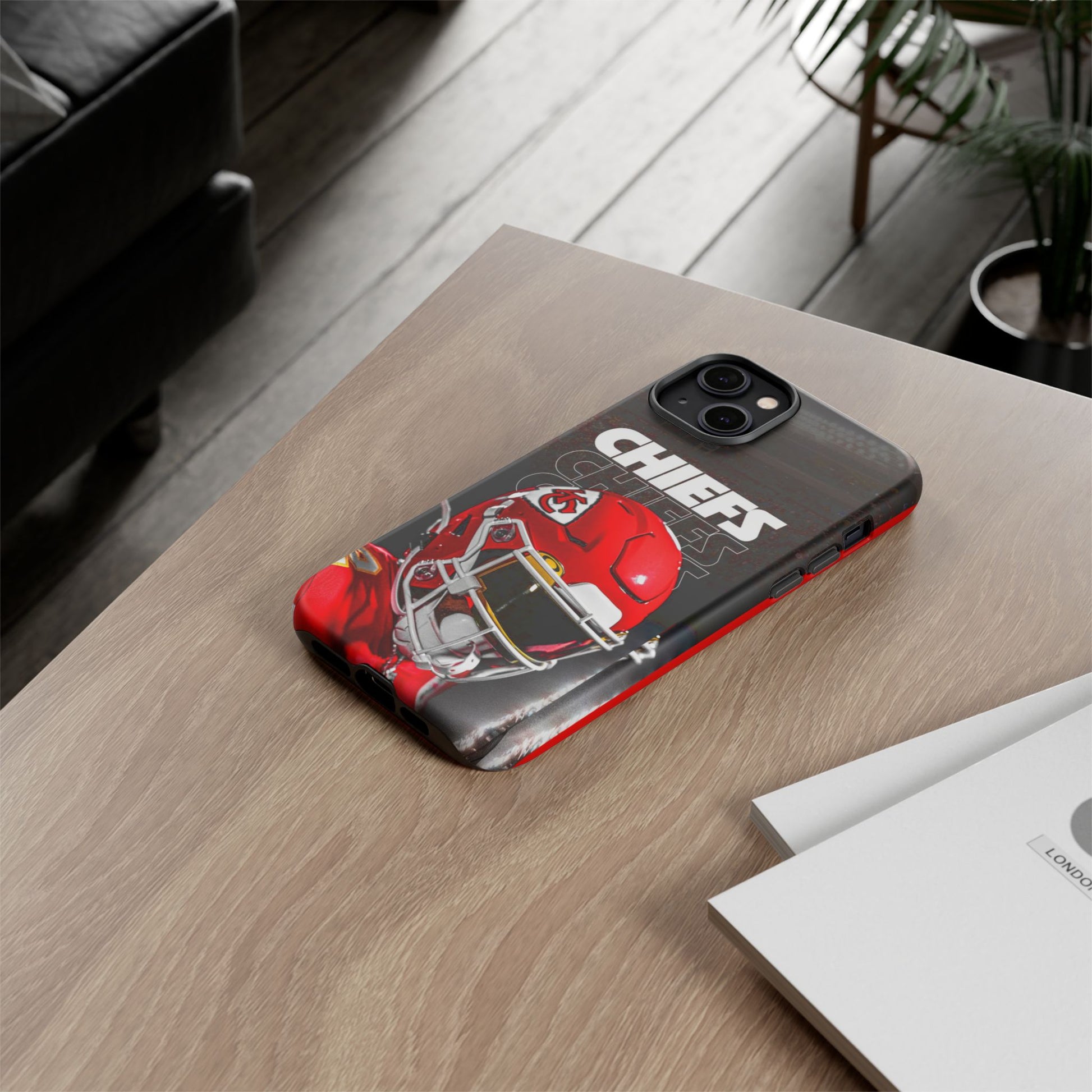 Kansas City Chiefs Football Helmet Logo Tough Cases for iPhones, Samsung, and Pixel
