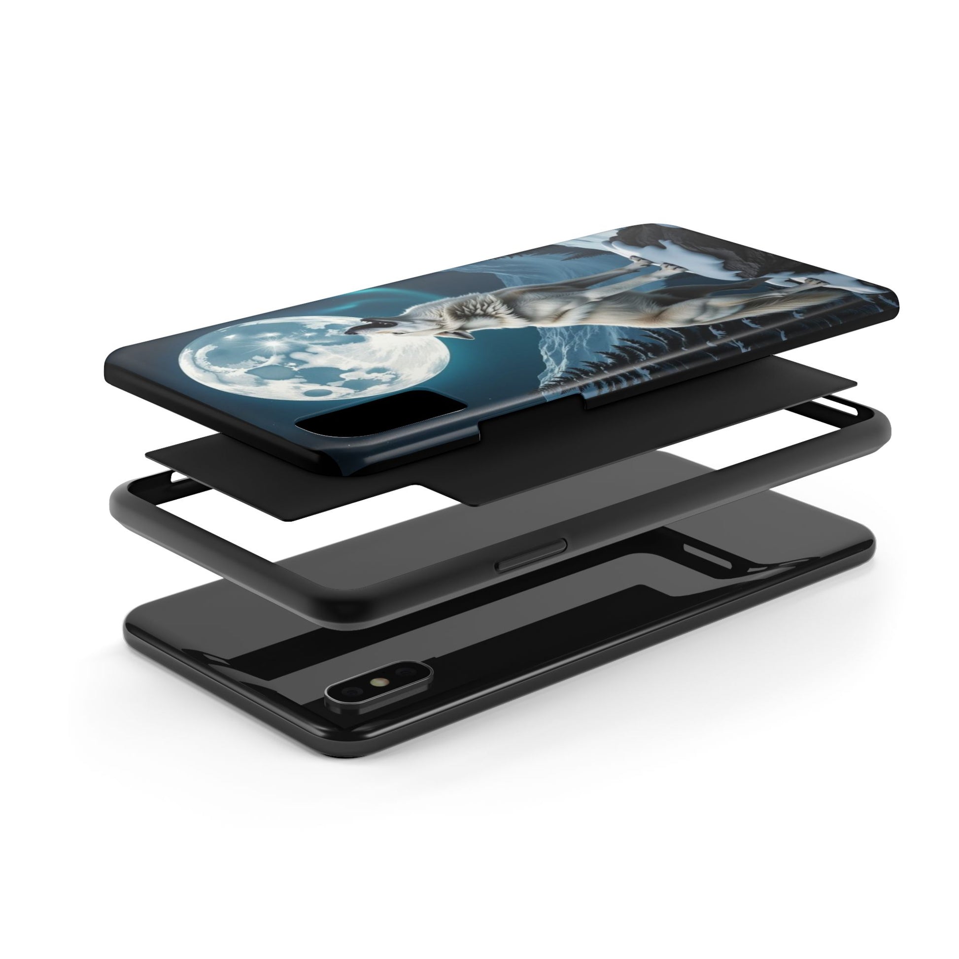 Howling Wolf Theme Phone Cases for iPhones & Samsung Phones