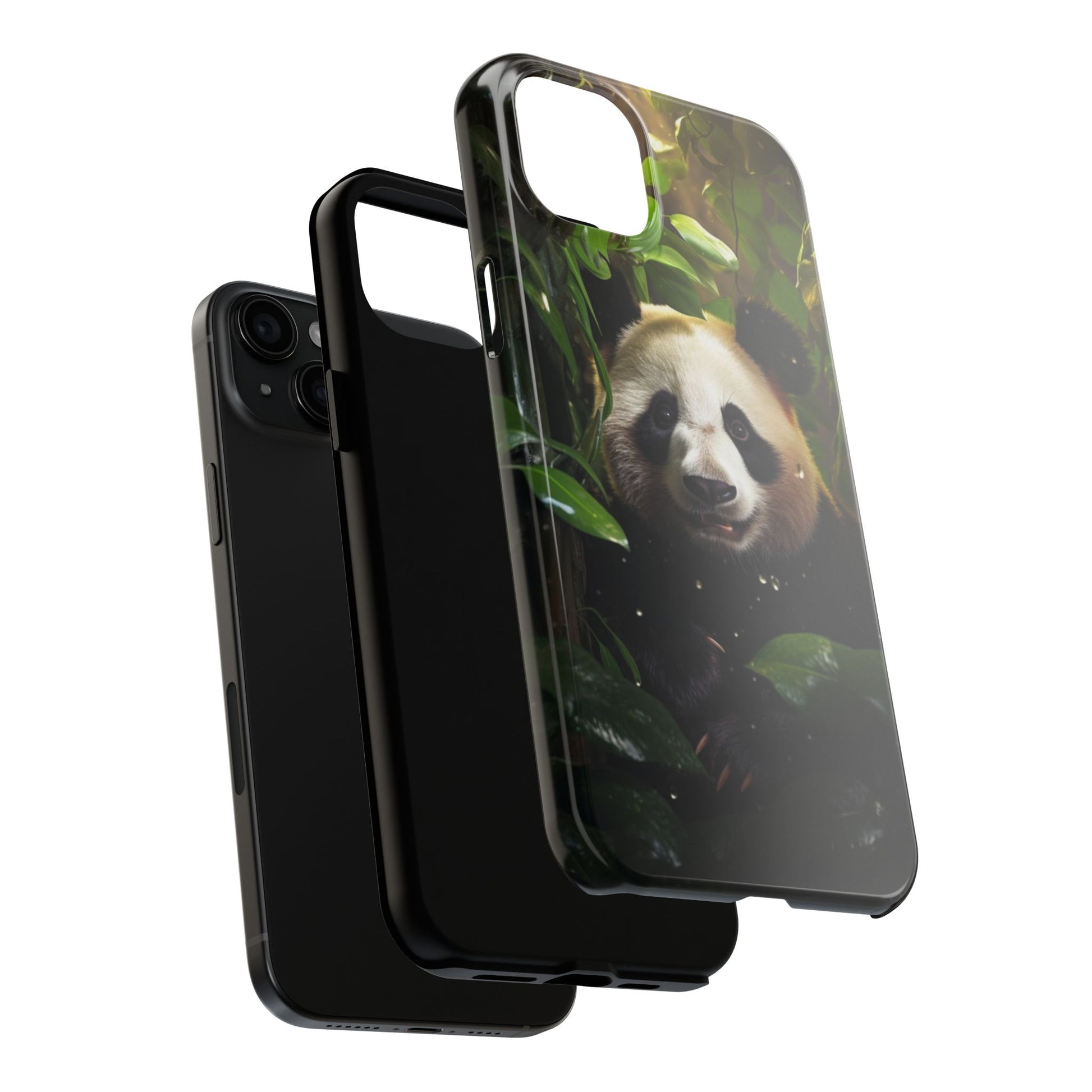 Smiling Panda Theme Phone Cases for iPhones & Samsung Phones