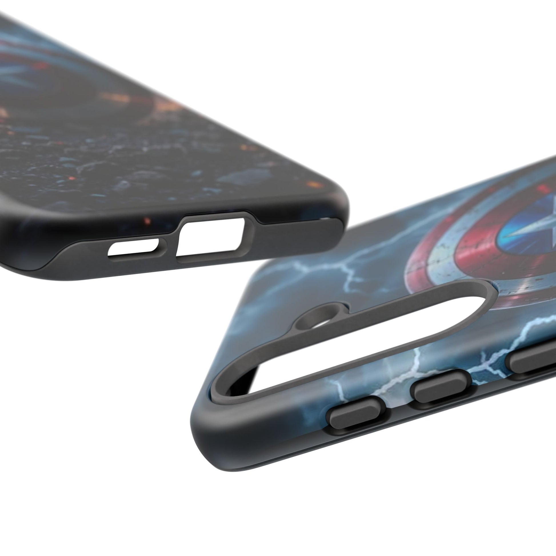 Captain America Shield Tough Cases for iPhones, Samsung, and Pixel