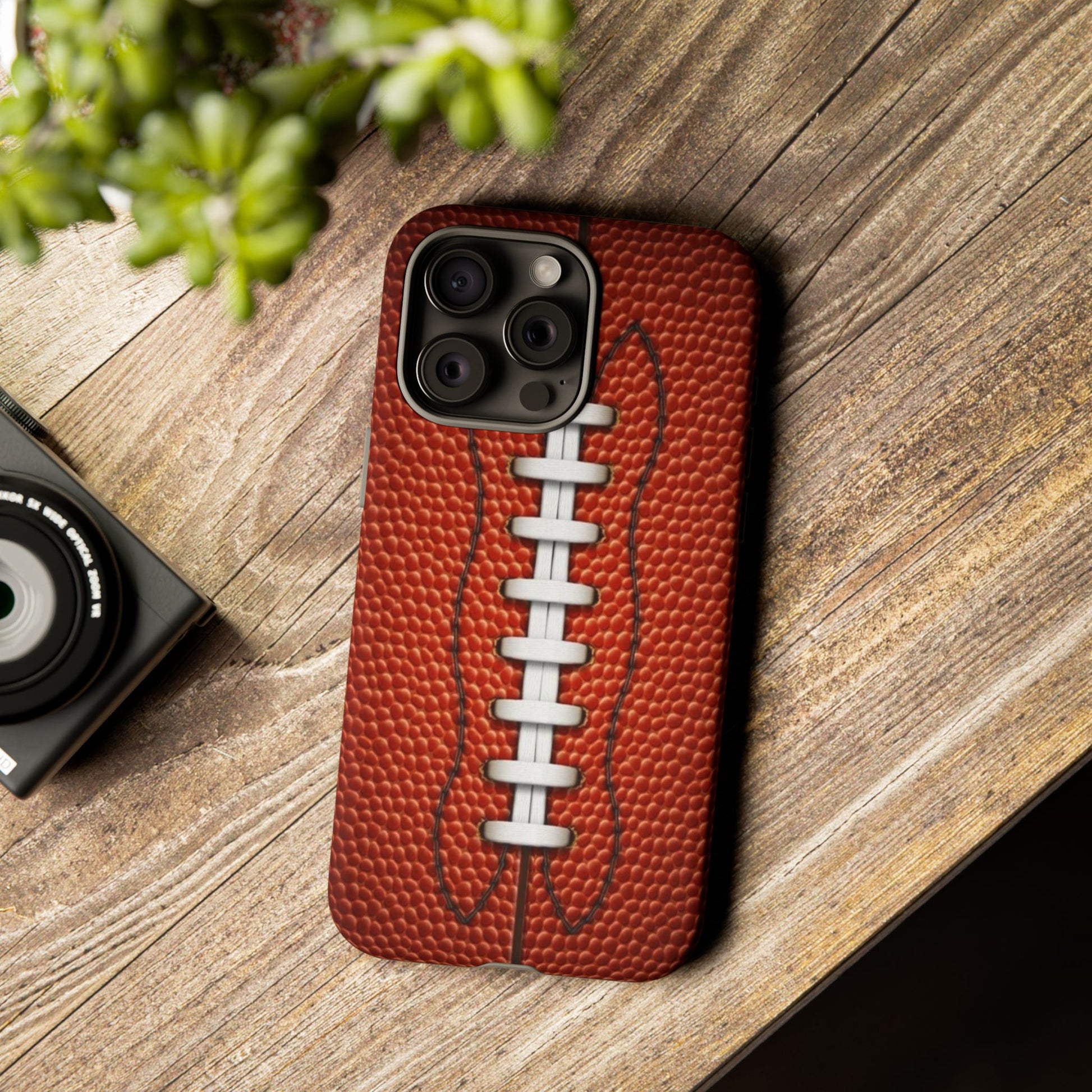 Football Pigskin Print Tough Cases for iPhones, Samsung, and Pixel