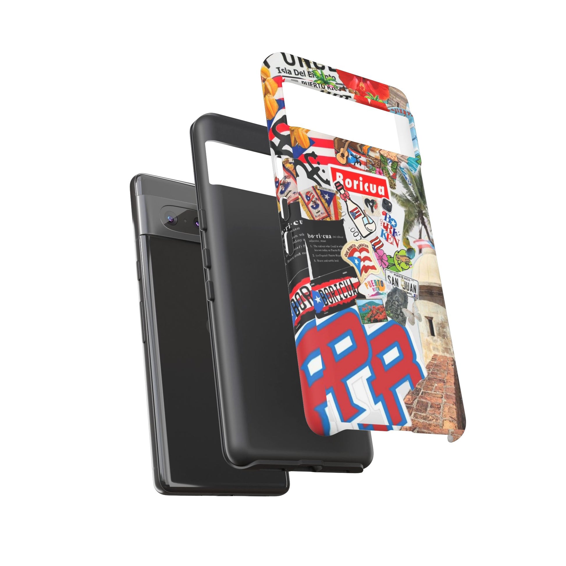 Puerto Rico Boricua Art Tough Cases for iPhones, Samsung, and Pixel