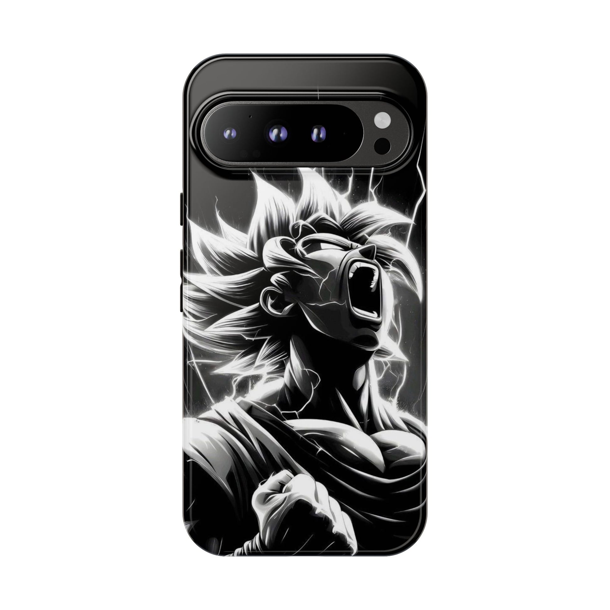 Anime Saiyan Rage Dragon ball Z Tough Cases for iPhones, Samsung, and Pixel