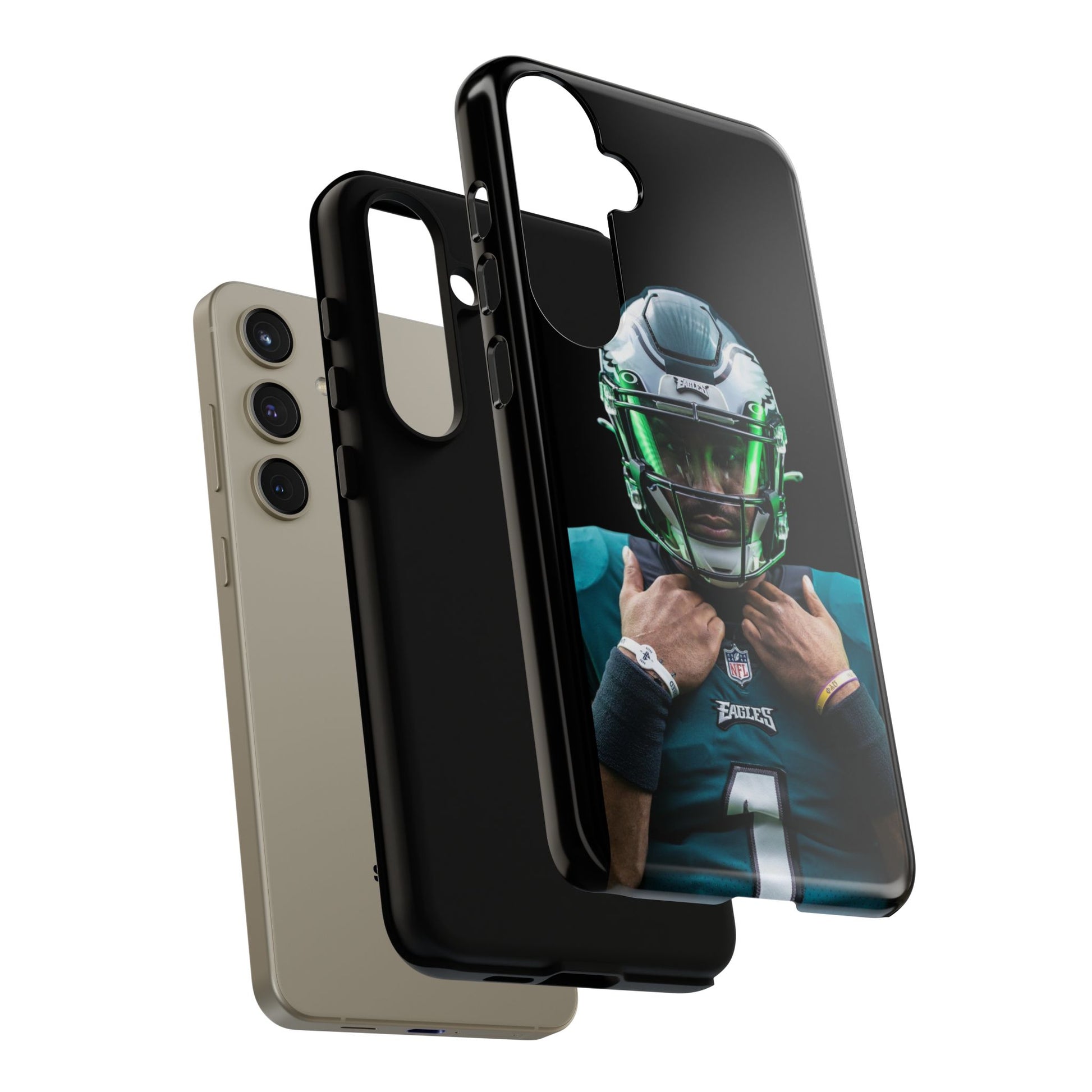 Eagles Football Jalen Hurts Tough Cases for iPhones, Samsung, and Pixel