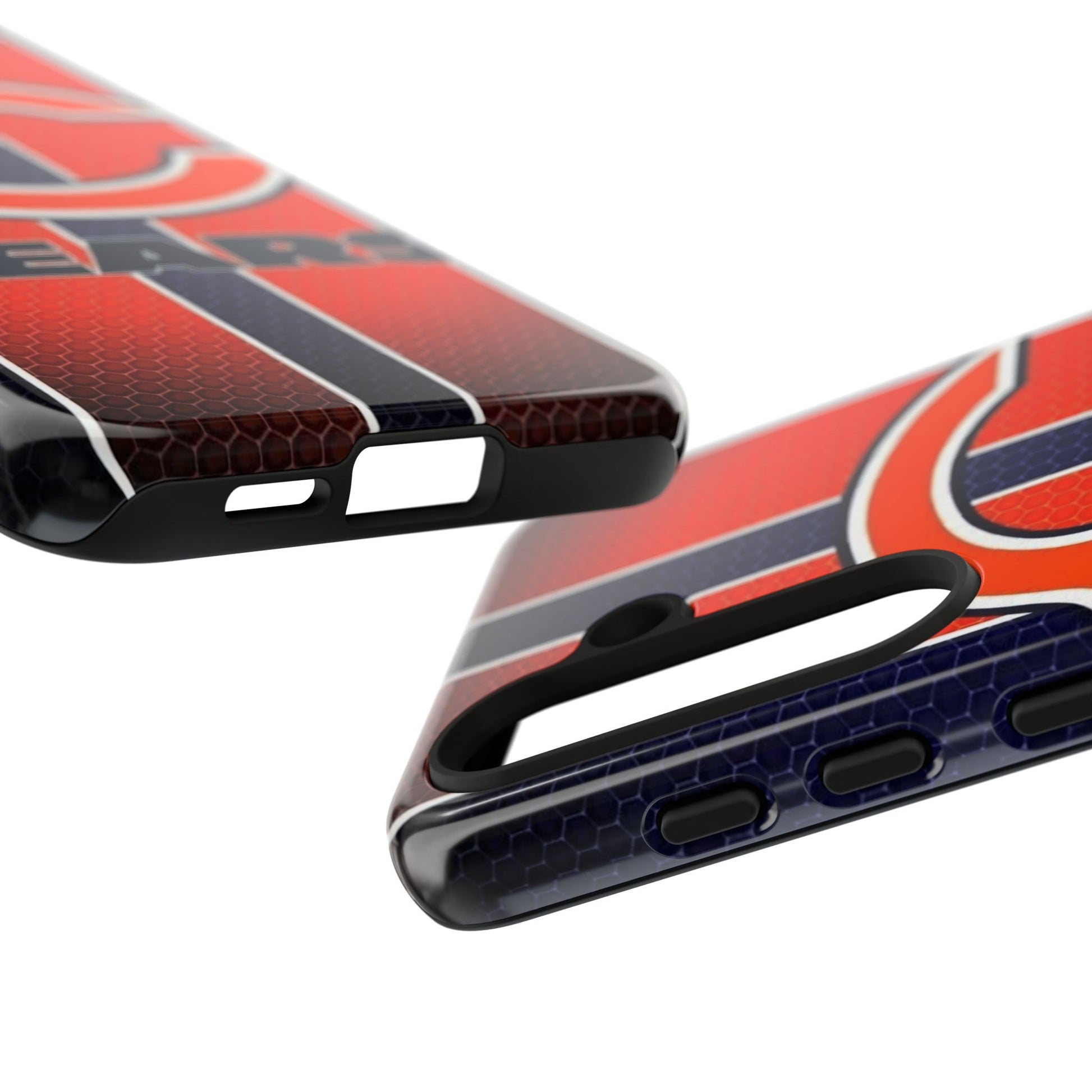 Chicago Bears Stripes Football Phone Case, Tough Cases for iPhones, Samsung, and Pixel