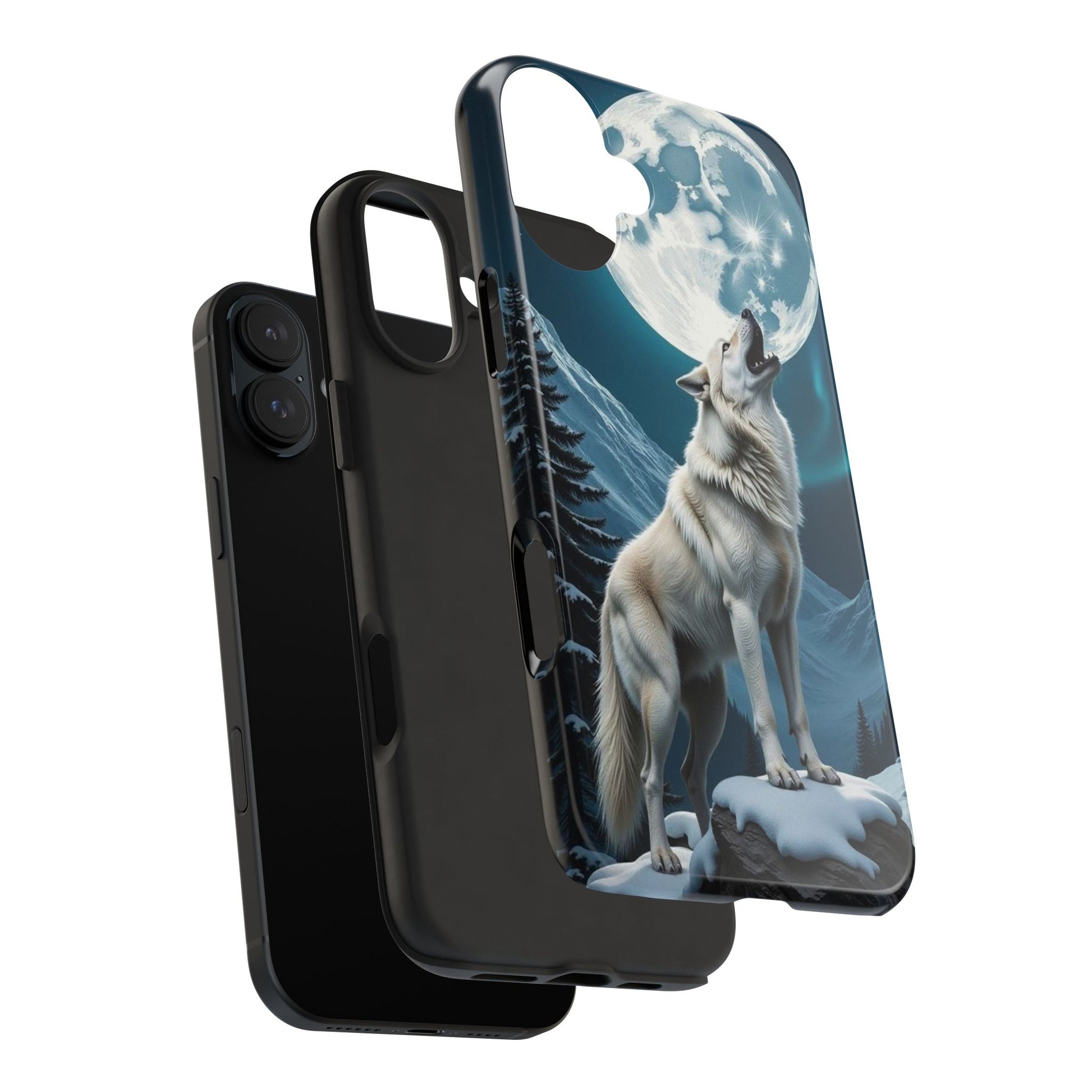 Howling Wolf Theme Phone Cases for iPhones & Samsung Phones