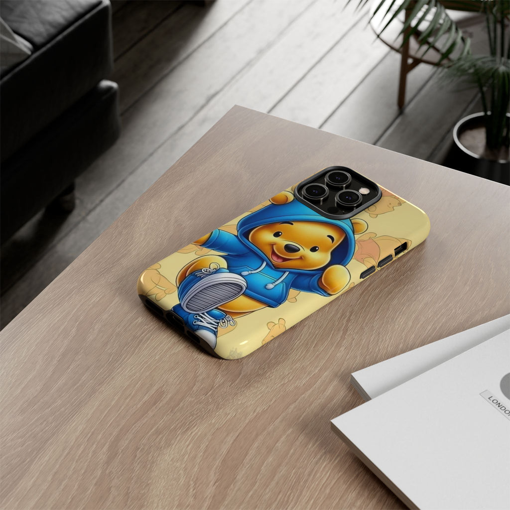 Cute Pooh Bear Phone Case, Tough Case
