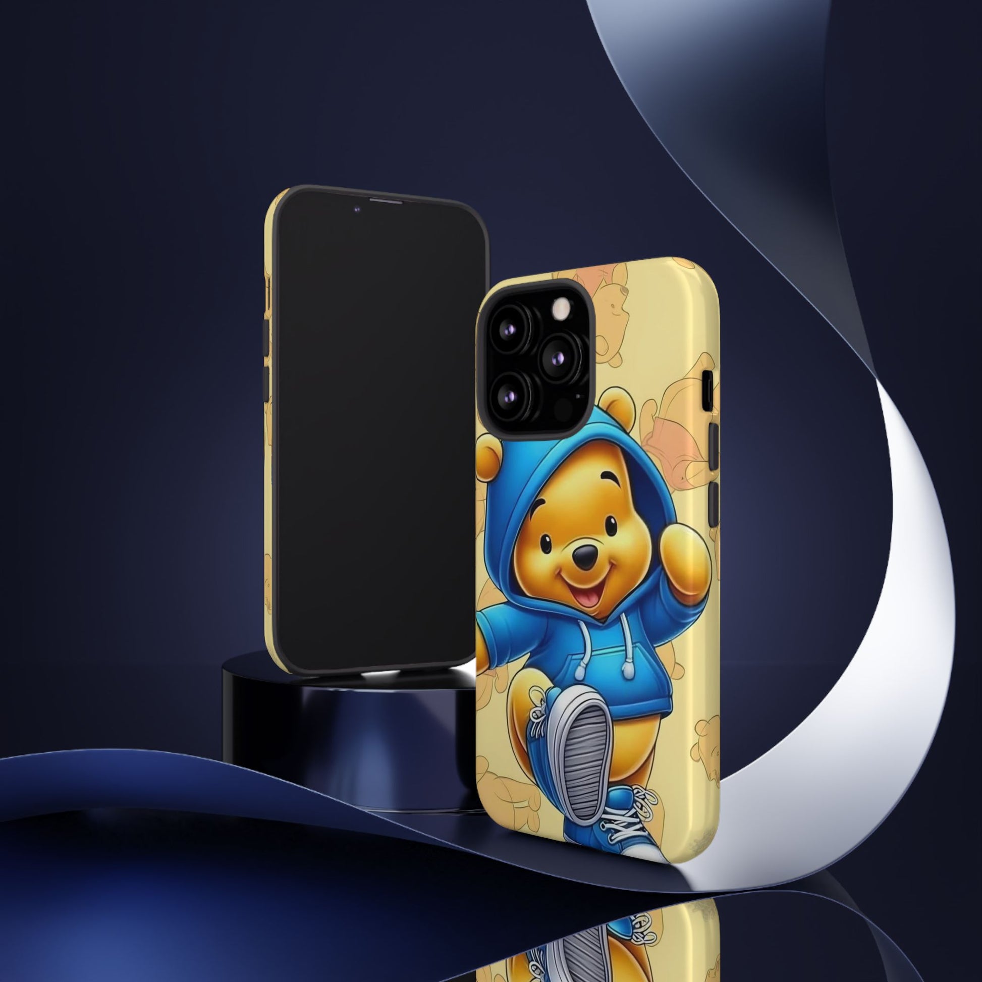 Cute Pooh Bear Phone Case, Tough Case