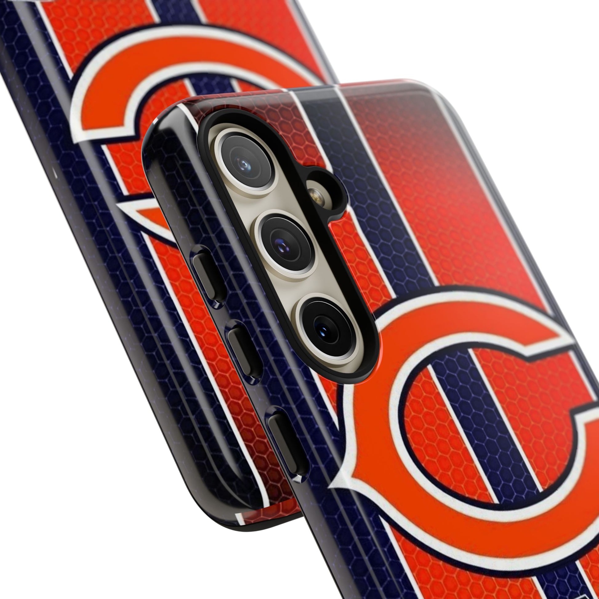 Chicago Bears Stripes Football Phone Case, Tough Cases for iPhones, Samsung, and Pixel