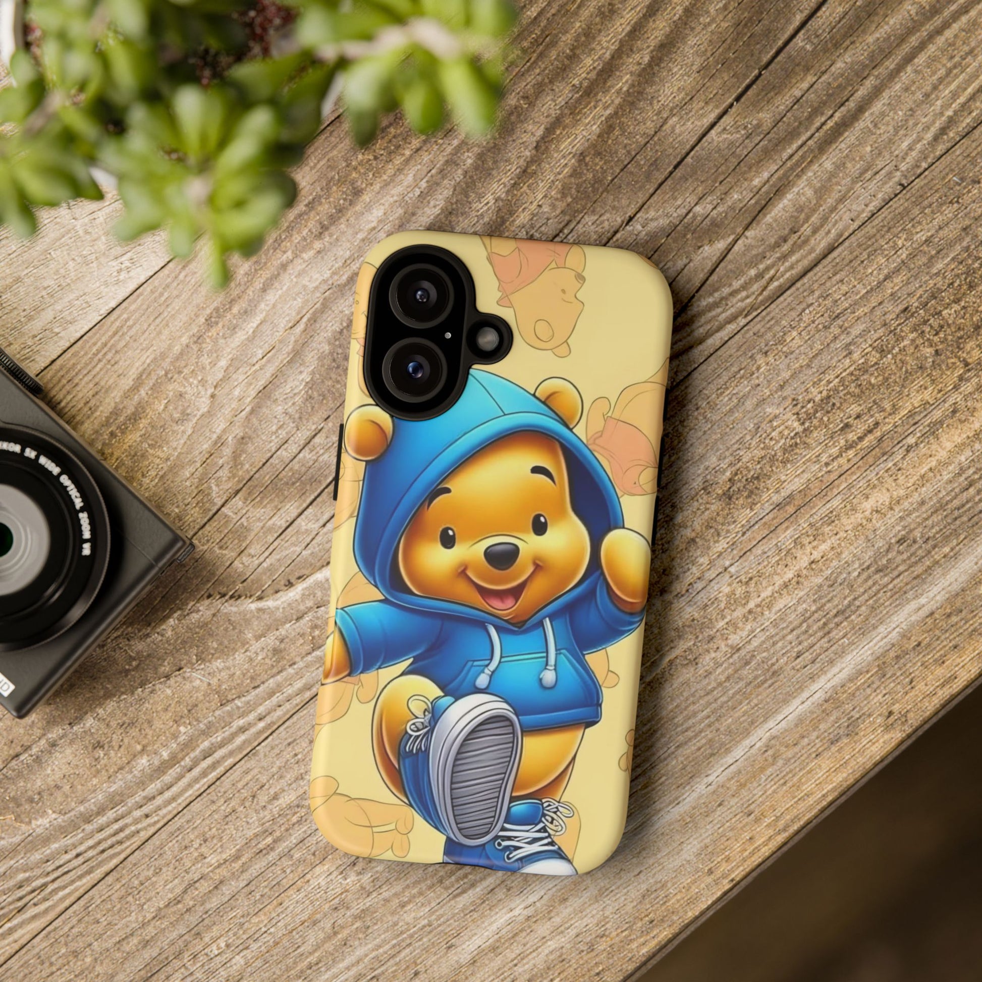 Cute Pooh Bear Phone Case, Tough Case