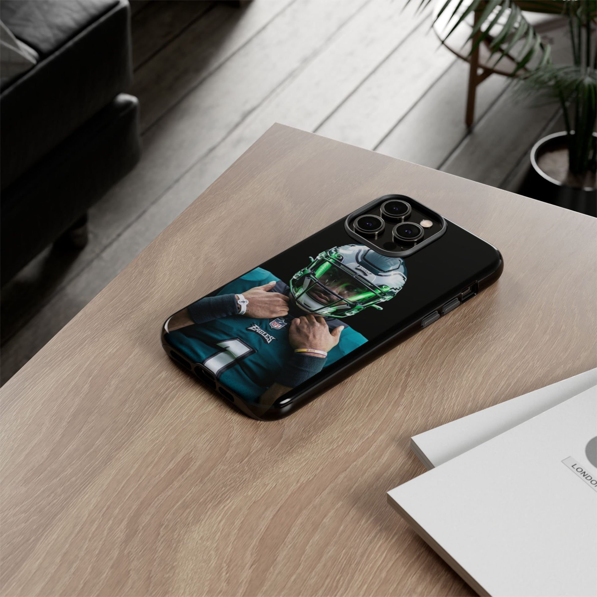 Eagles Football Jalen Hurts Tough Cases for iPhones, Samsung, and Pixel