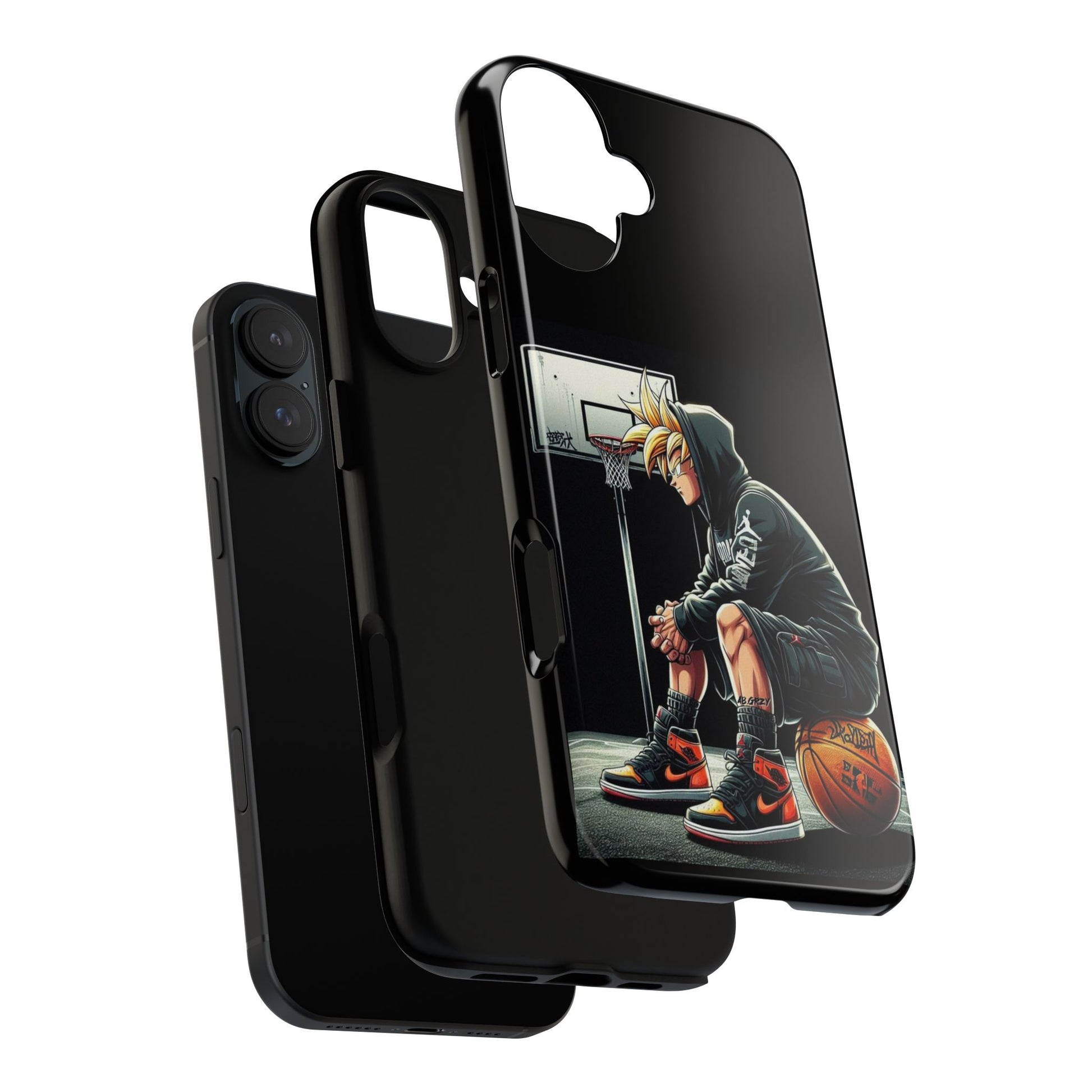 Son Goku Basketball Tough Cases for iPhones, Samsung, and Pixel