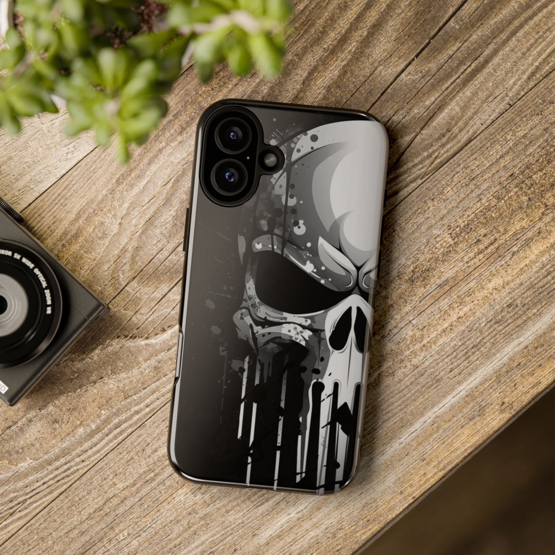 Punisher Skull Tough Cases for iPhones, Samsung, and Pixel