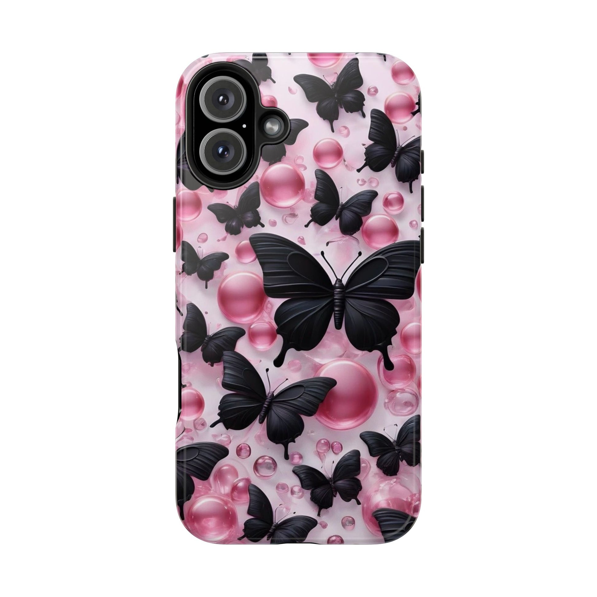 Pearls and Butterflies Theme Phone Cases for iPhones & Samsung Phones